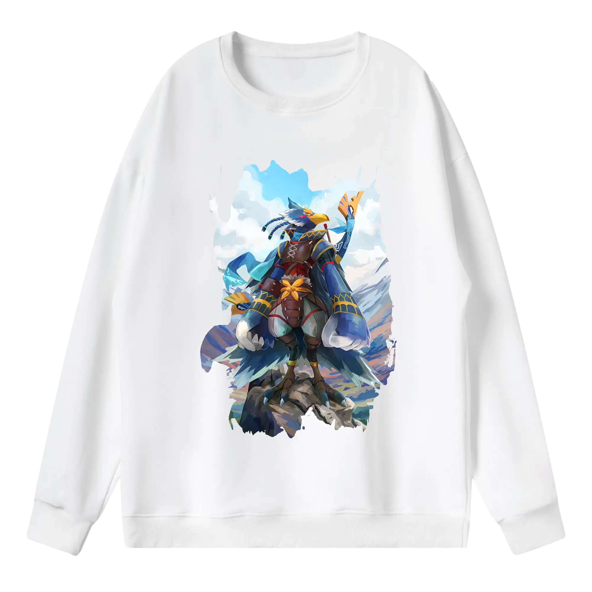 ゼルダの伝説 グッズ,Revali - 薄手 クルーネック スウェット 裏毛260g · ポリエステル 春秋向け カジュアル 男女兼用 · トレーナー デイリー スポーツ 散歩に最適