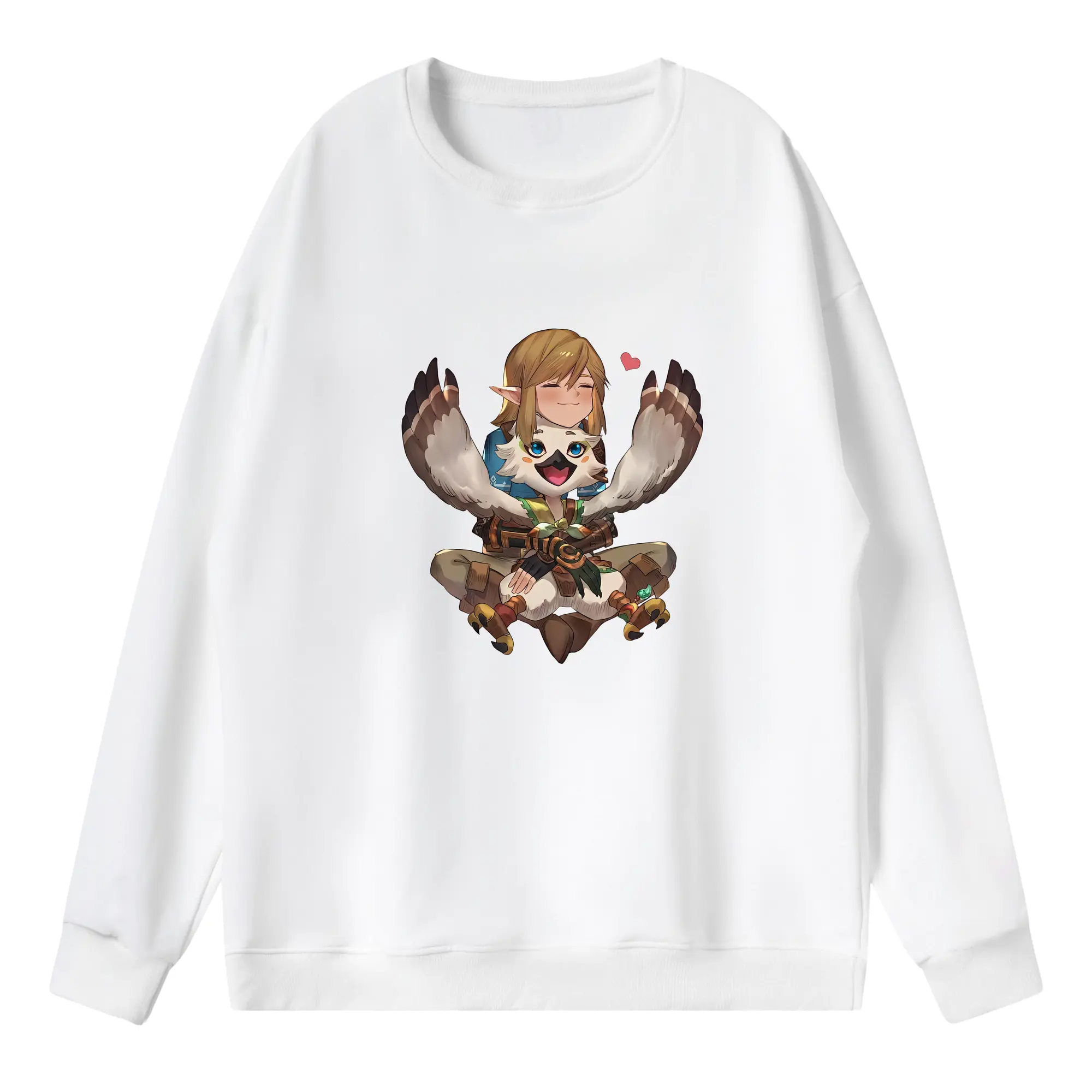 ゼルダの伝説 グッズ,Revali - 薄手 クルーネック スウェット 裏毛260g · ポリエステル 春秋向け カジュアル 男女兼用 · トレーナー デイリー スポーツ 散歩に最適