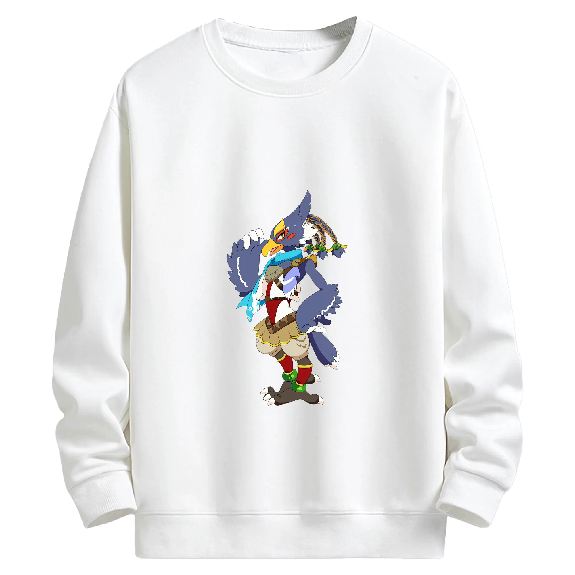 ゼルダの伝説 グッズ,Revali - キッズ クルーネックスウェットシャツ ・ フロントプリント ・ 綿80％ ポリエステル20％ ・ 快適 通学 スポーツ 日常使い お散歩用