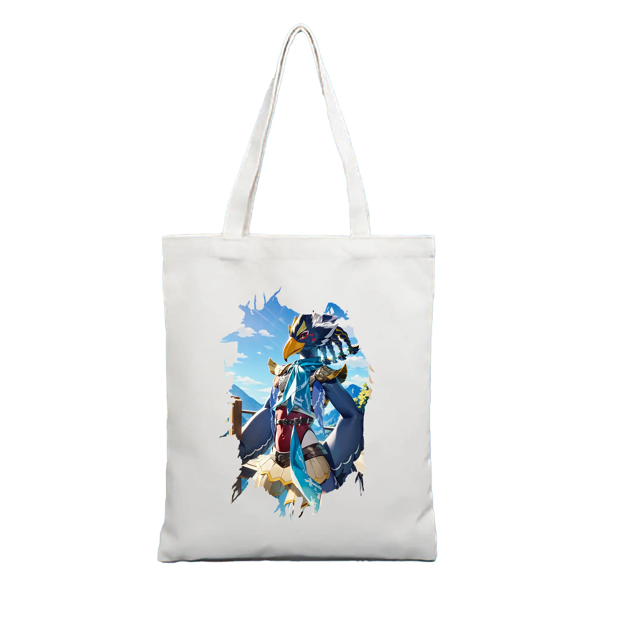 ゼルダの伝説 グッズ,Revali - 縦型キャンバス手提げバッグ（トートバッグ） ・ キャンバス素材 ・ ショッピング用 ・ 軽量 丈夫 お手入れ簡単