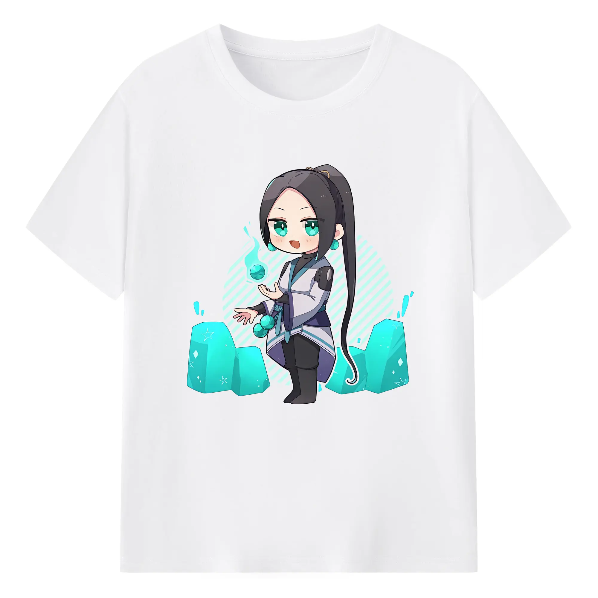 VALORANT グッズ,セージ - 綿100％ 半袖Tシャツ ・ フロントプリント ・ 快適 通気性 ・ 日常使い 散歩 スポーツ用