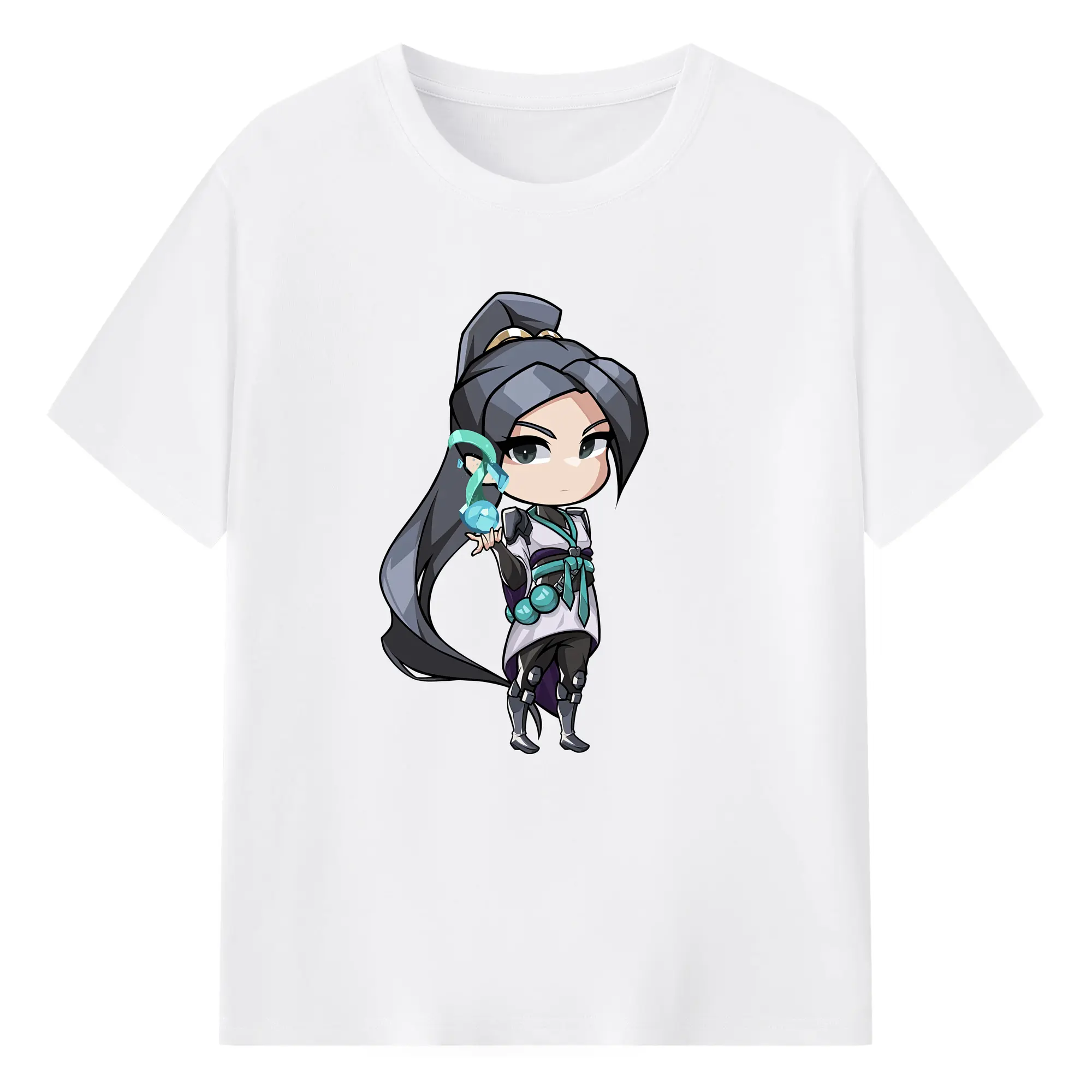 VALORANT グッズ,セージ - 綿100％ 半袖Tシャツ ・ フロントプリント ・ 快適 通気性 ・ 日常使い 散歩 スポーツ用