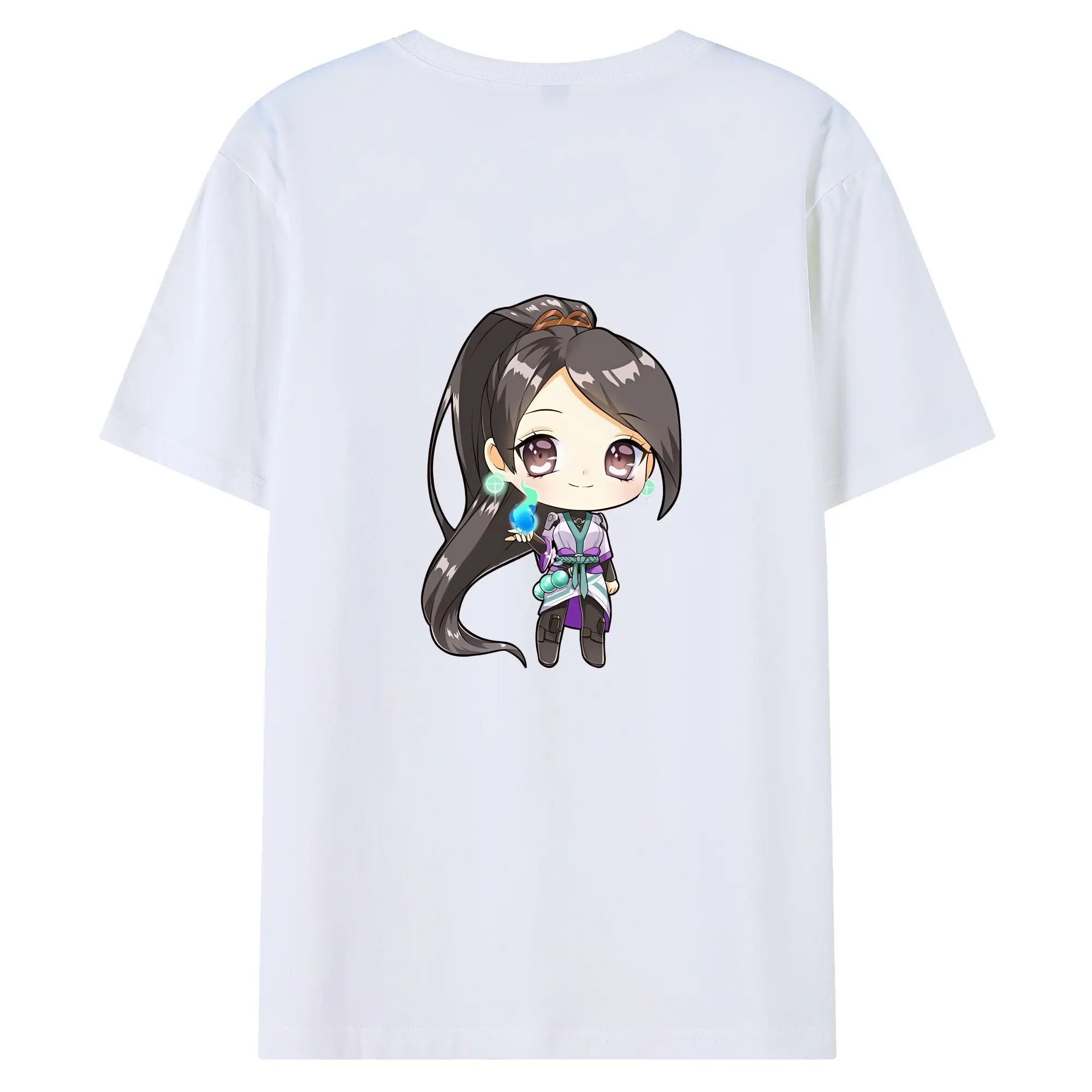 VALORANT グッズ,セージ - 綿100％ 半袖Tシャツ ・ バックプリント ・ 快適 通気性 ・ 日常使い 散歩 スポーツ用