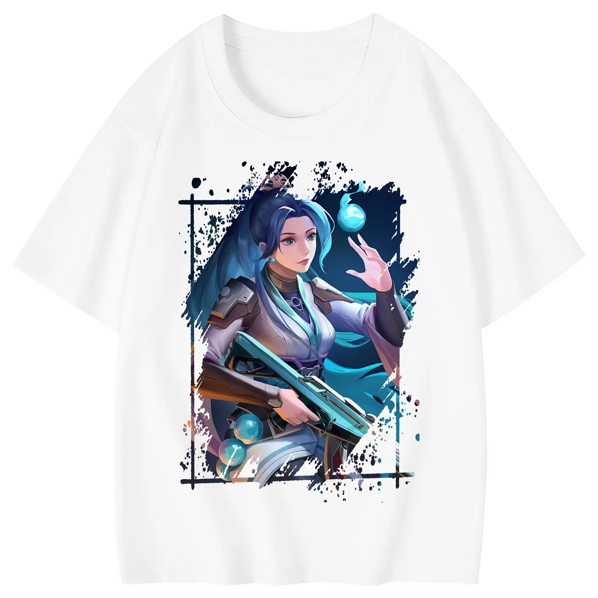 VALORANT グッズ,セージ - 綿100％ キッズTシャツ ・ フロントプリント ・ 快適 通気性 ・ スポーツ カジュアル 散歩用