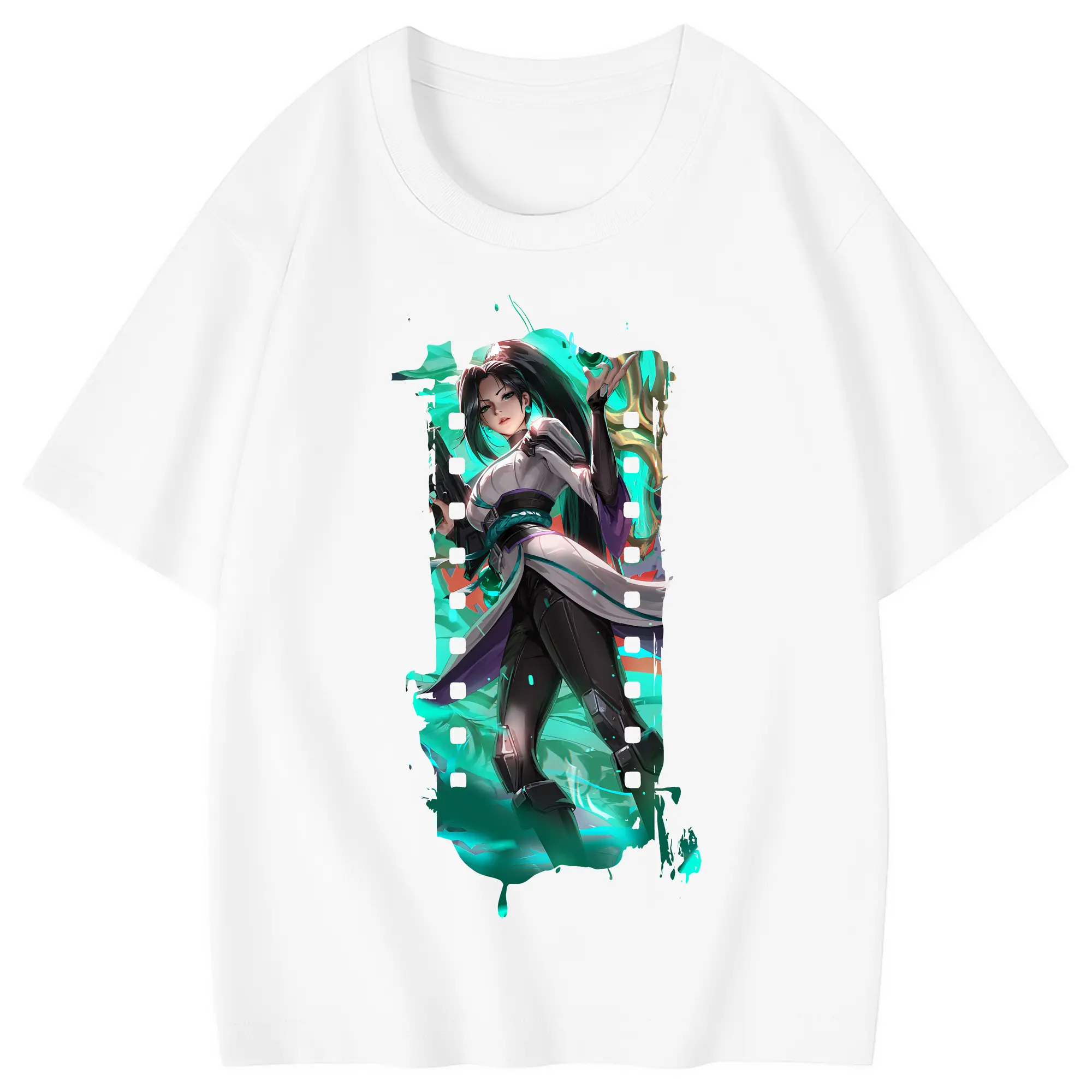 VALORANT グッズ,セージ - 綿100％ キッズTシャツ ・ フロントプリント ・ 快適 通気性 ・ スポーツ カジュアル 散歩用