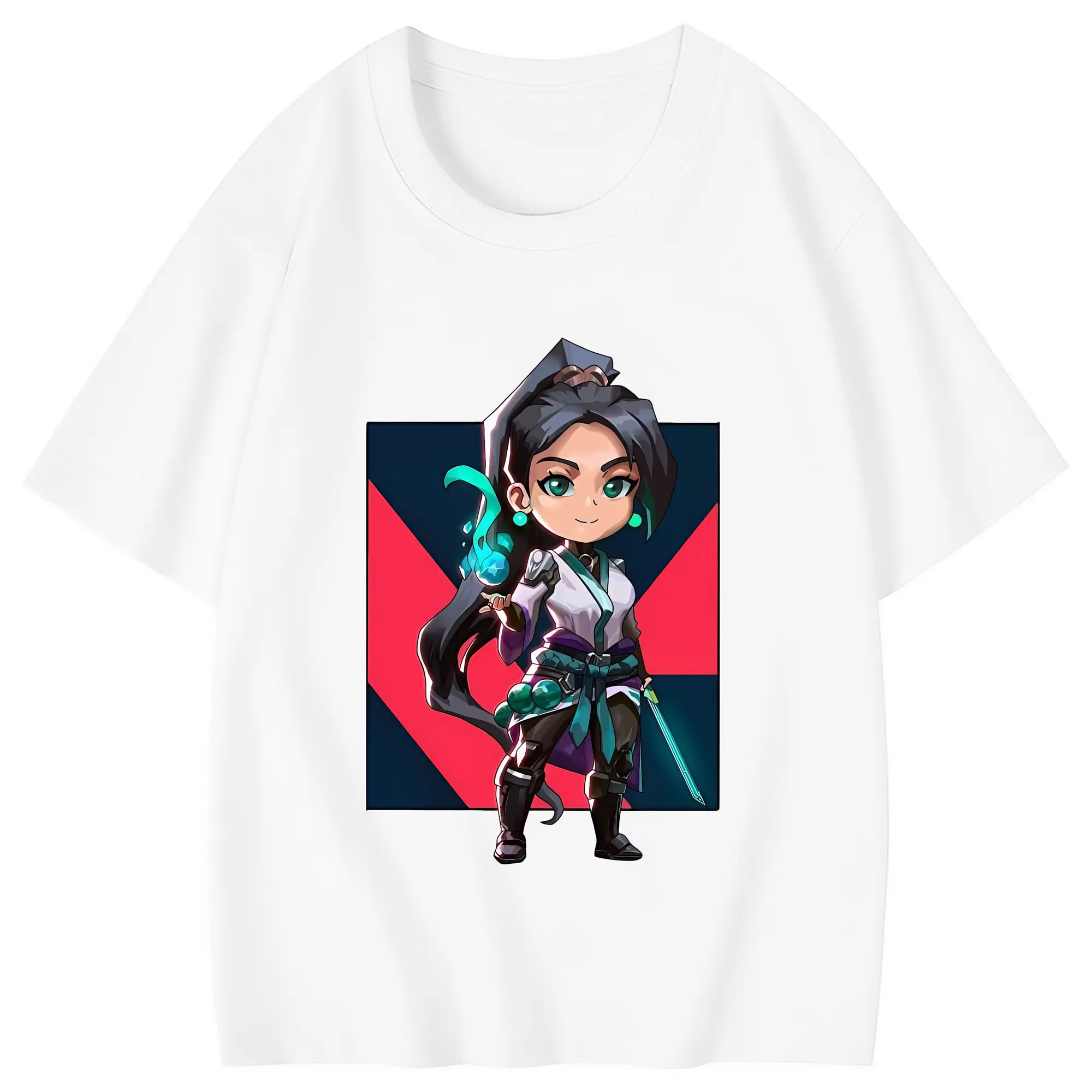 VALORANT グッズ,セージ - 綿100％ キッズTシャツ ・ フロントプリント ・ 快適 通気性 ・ スポーツ カジュアル 散歩用