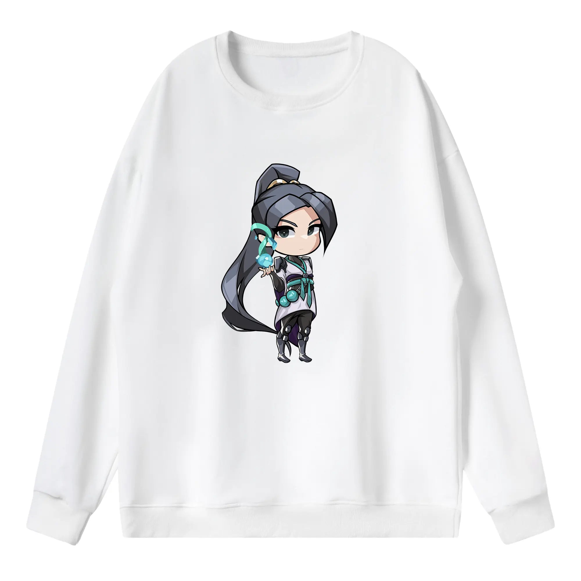 VALORANT グッズ,セージ - 薄手 クルーネック スウェット 裏毛260g · ポリエステル 春秋向け カジュアル 男女兼用 · トレーナー デイリー スポーツ 散歩に最適