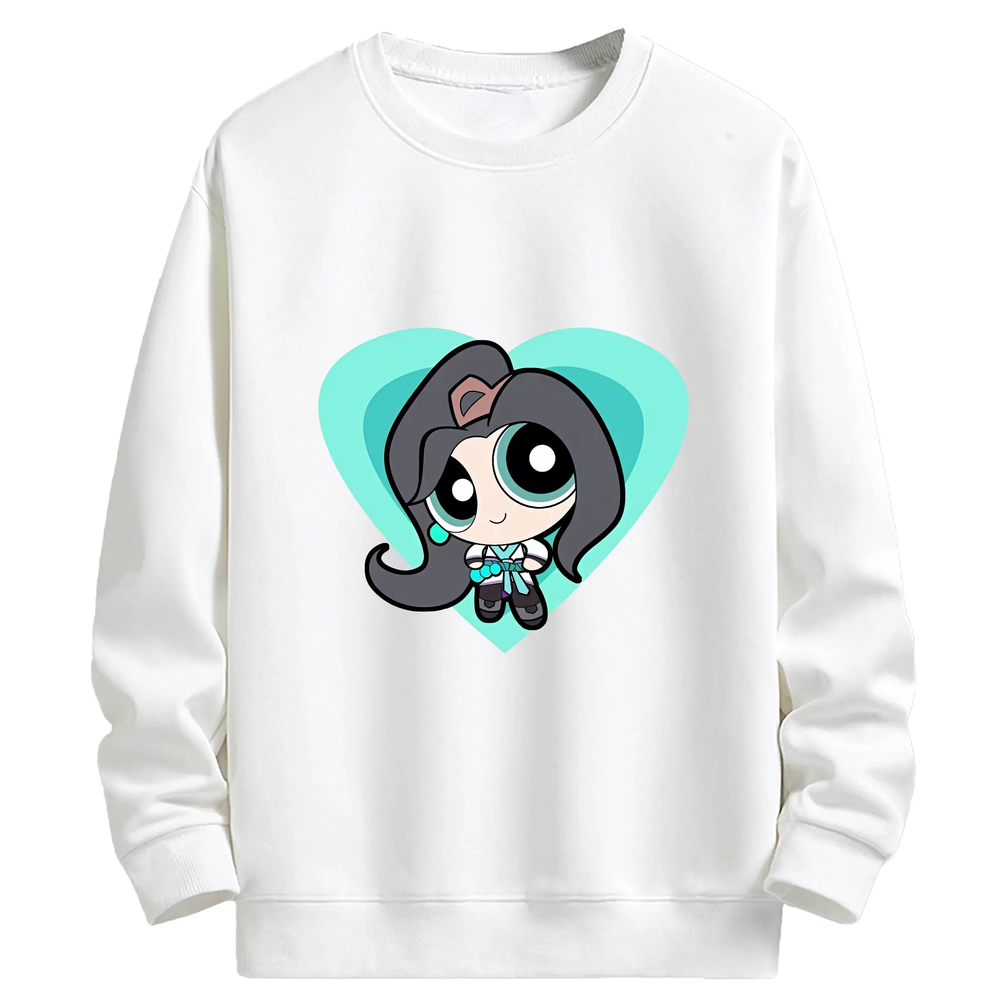 VALORANT グッズ,セージ - キッズ クルーネックスウェットシャツ ・ フロントプリント ・ 綿80％ ポリエステル20％ ・ 快適 通学 スポーツ 日常使い お散歩用