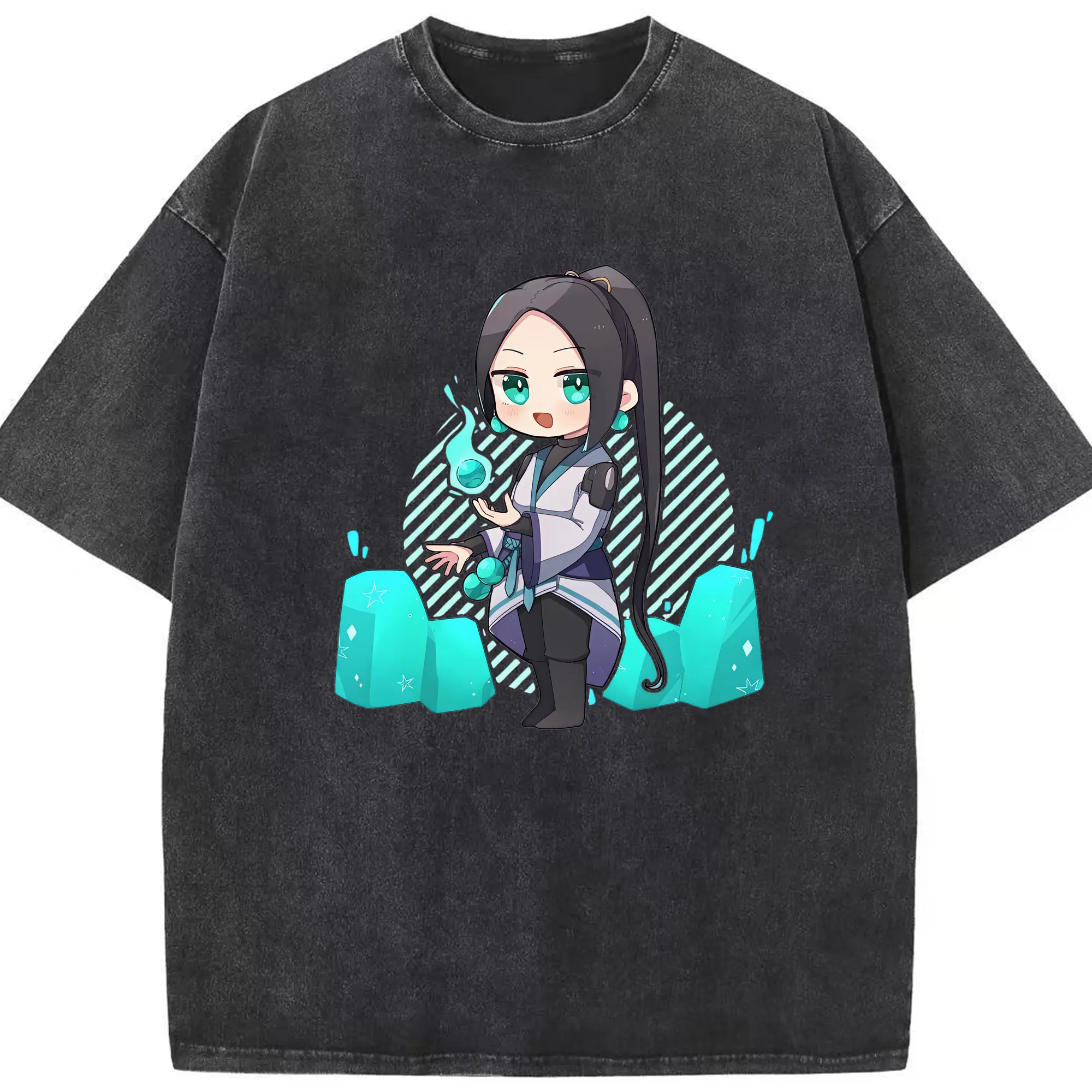 VALORANT グッズ,セージ - 綿100％ ヴィンテージ風 半袖Tシャツ ・ フロントプリント ・ 柔らか肌触り ・ 通気性 快適 ・ スポーツ カジュアル 外出用