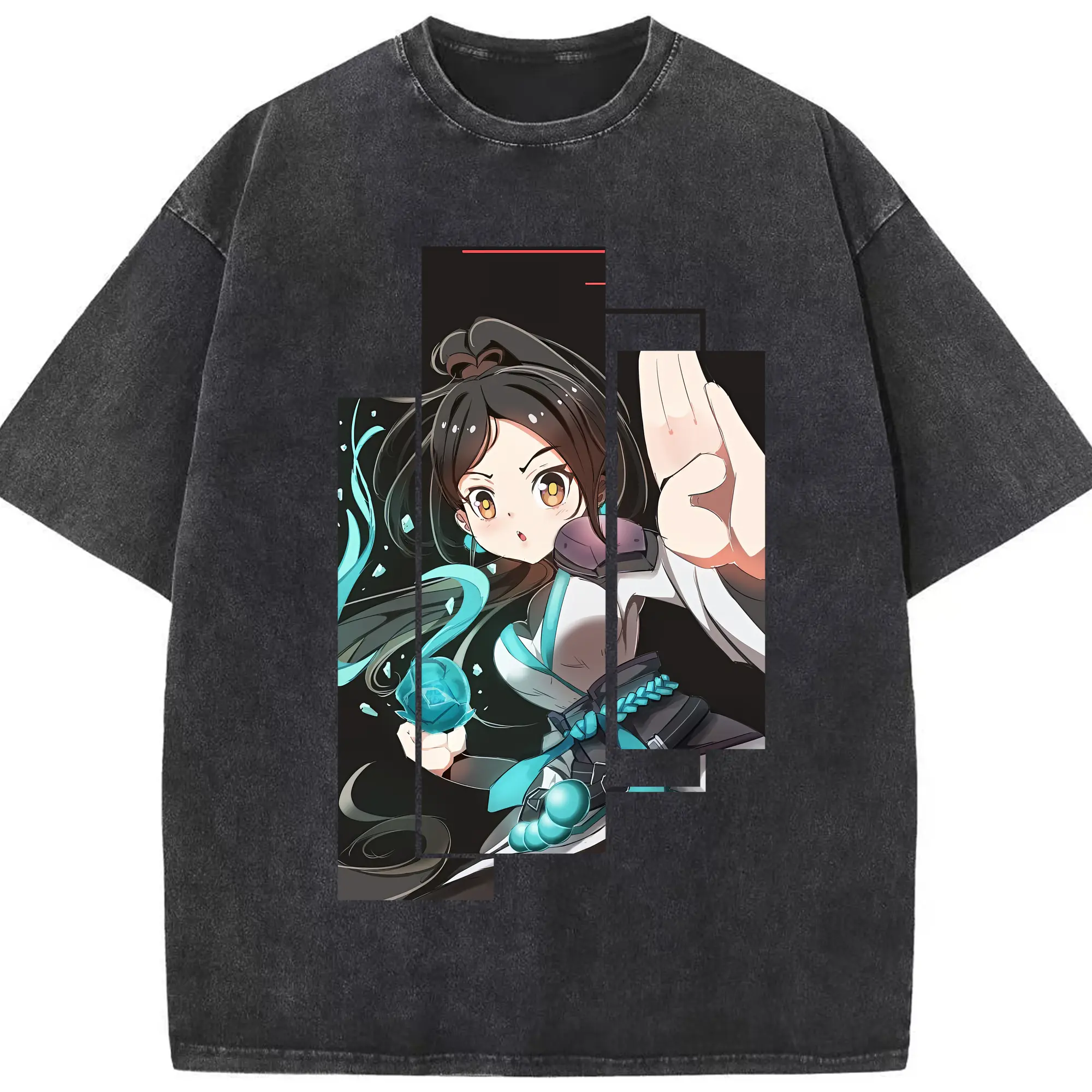 VALORANT グッズ,セージ - 綿100％ ヴィンテージ風 半袖Tシャツ ・ フロントプリント ・ 柔らか肌触り ・ 通気性 快適 ・ スポーツ カジュアル 外出用