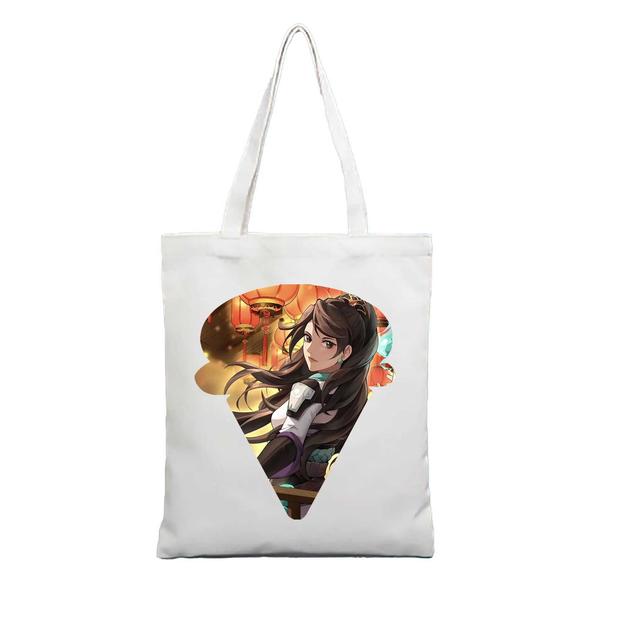 VALORANT グッズ,セージ - 縦型キャンバス手提げバッグ（トートバッグ） ・ キャンバス素材 ・ ショッピング用 ・ 軽量 丈夫 お手入れ簡単