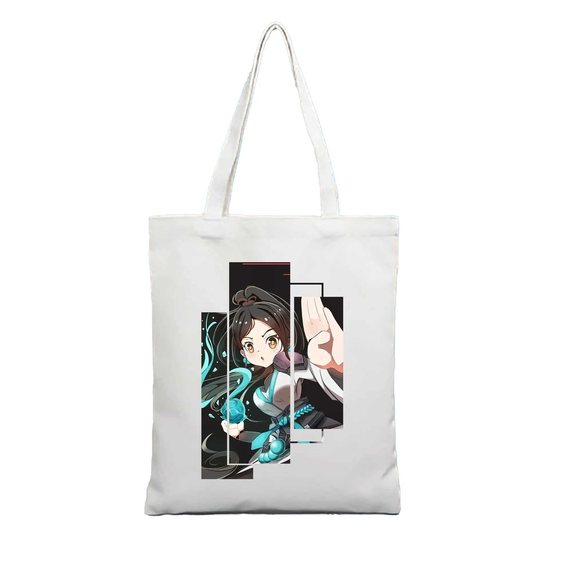 VALORANT グッズ,セージ - 縦型キャンバス手提げバッグ（トートバッグ） ・ キャンバス素材 ・ ショッピング用 ・ 軽量 丈夫 お手入れ簡単