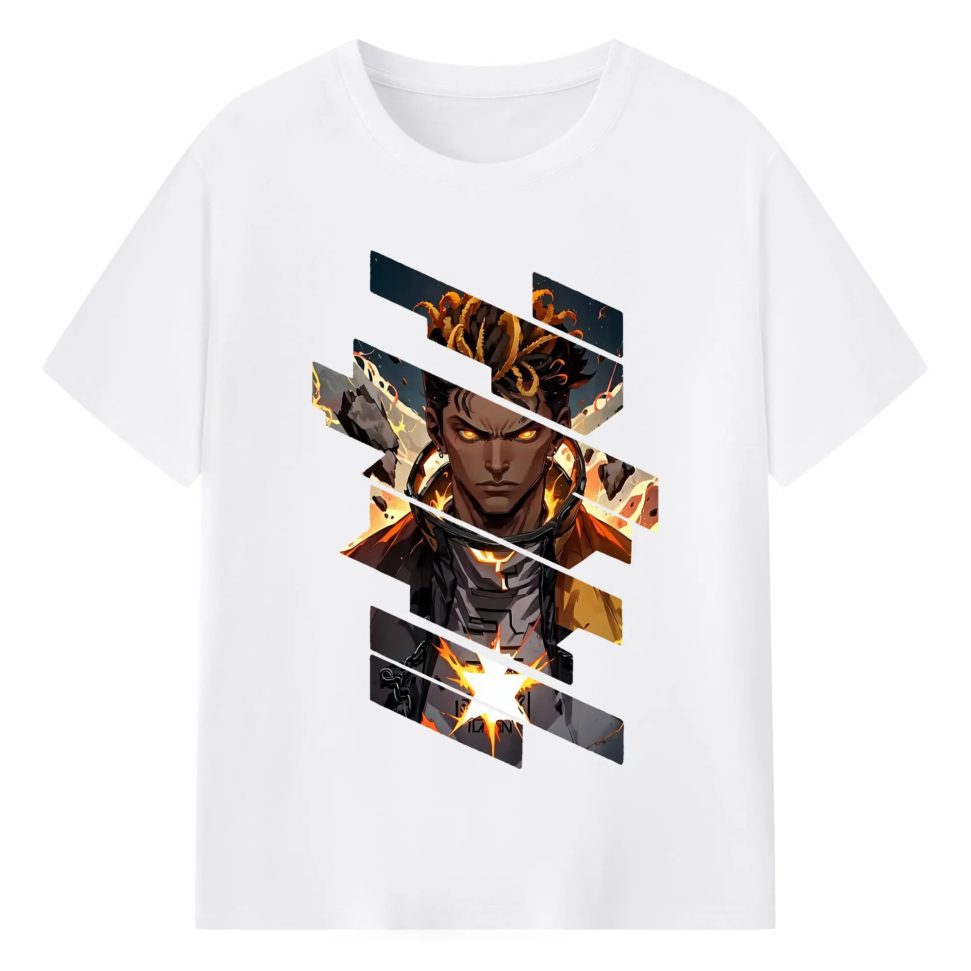 VALORANT グッズ,フェニックス - 綿100％ 半袖Tシャツ ・ フロントプリント ・ 快適 通気性 ・ 日常使い 散歩 スポーツ用