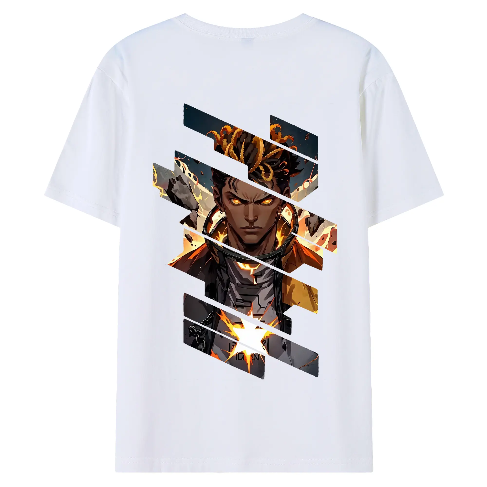 VALORANT グッズ,フェニックス - 綿100％ 半袖Tシャツ ・ バックプリント ・ 快適 通気性 ・ 日常使い 散歩 スポーツ用