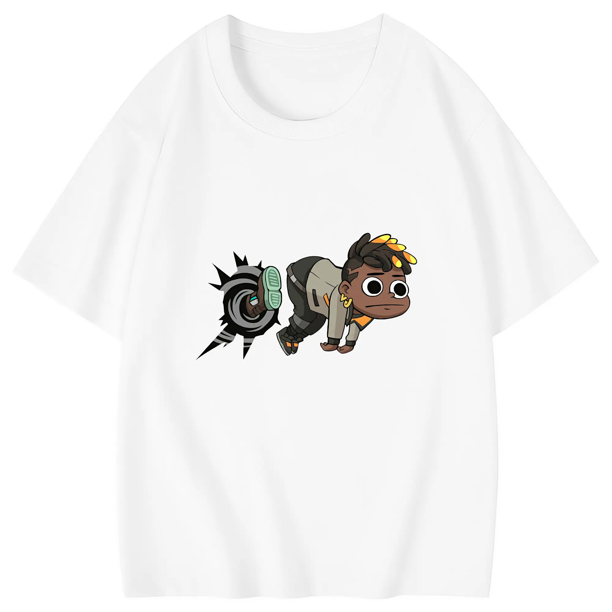 VALORANT グッズ,フェニックス - 綿100％ キッズTシャツ ・ フロントプリント ・ 快適 通気性 ・ スポーツ カジュアル 散歩用