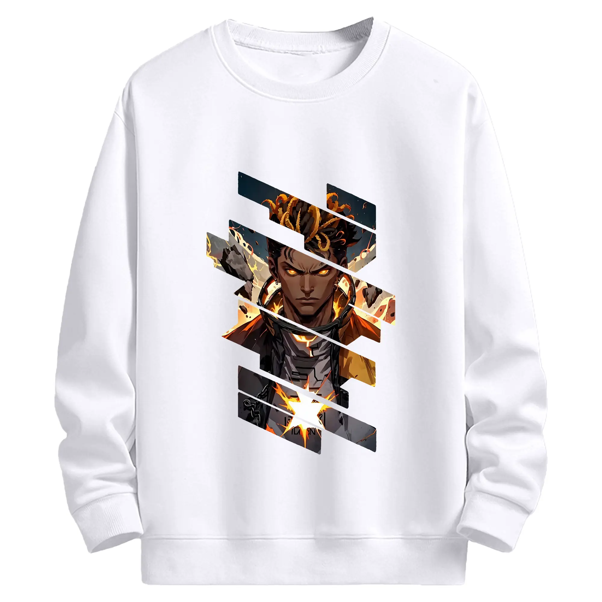 VALORANT グッズ,フェニックス - 高品質 クルーネック スウェット ・ コットン59％ ポリエステル41％ ・ ユニセックス 長袖 トレーナー ・ カジュアル デイリー スポーツ 散歩用