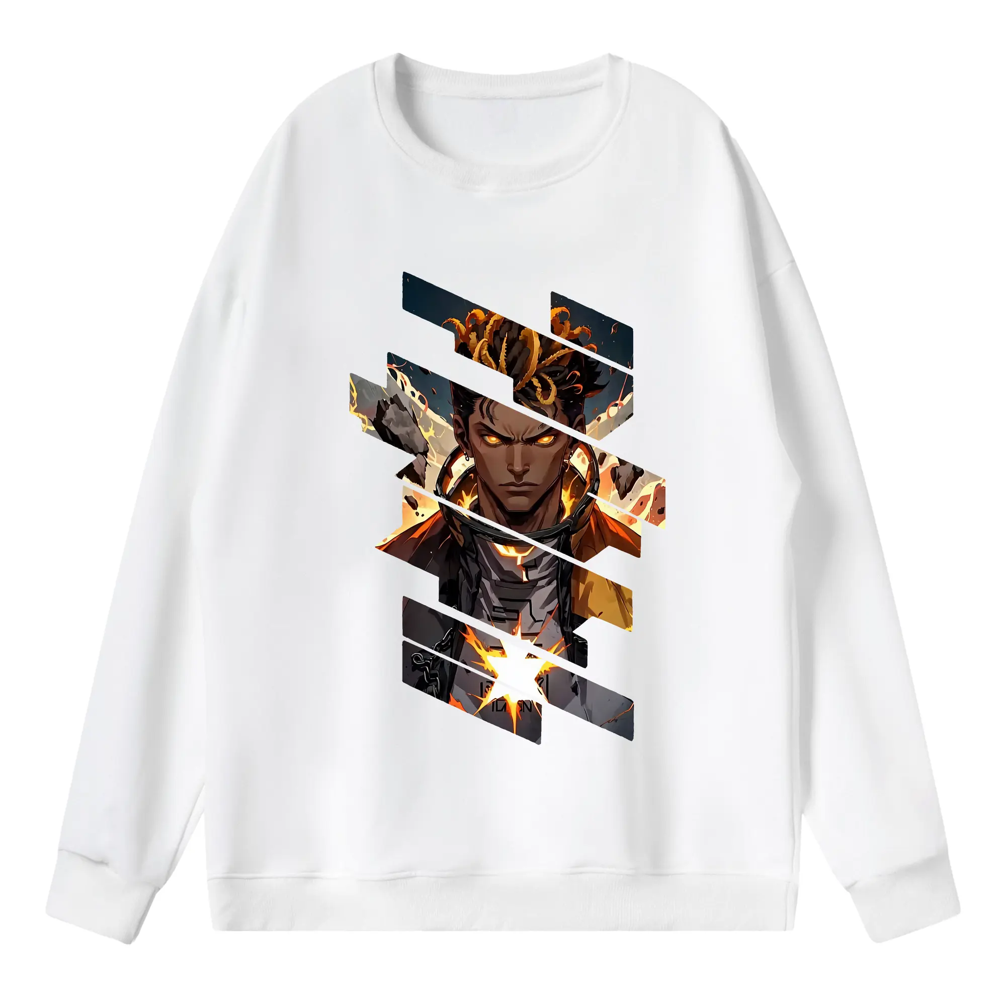 VALORANT グッズ,フェニックス - 薄手 クルーネック スウェット 裏毛260g · ポリエステル 春秋向け カジュアル 男女兼用 · トレーナー デイリー スポーツ 散歩に最適