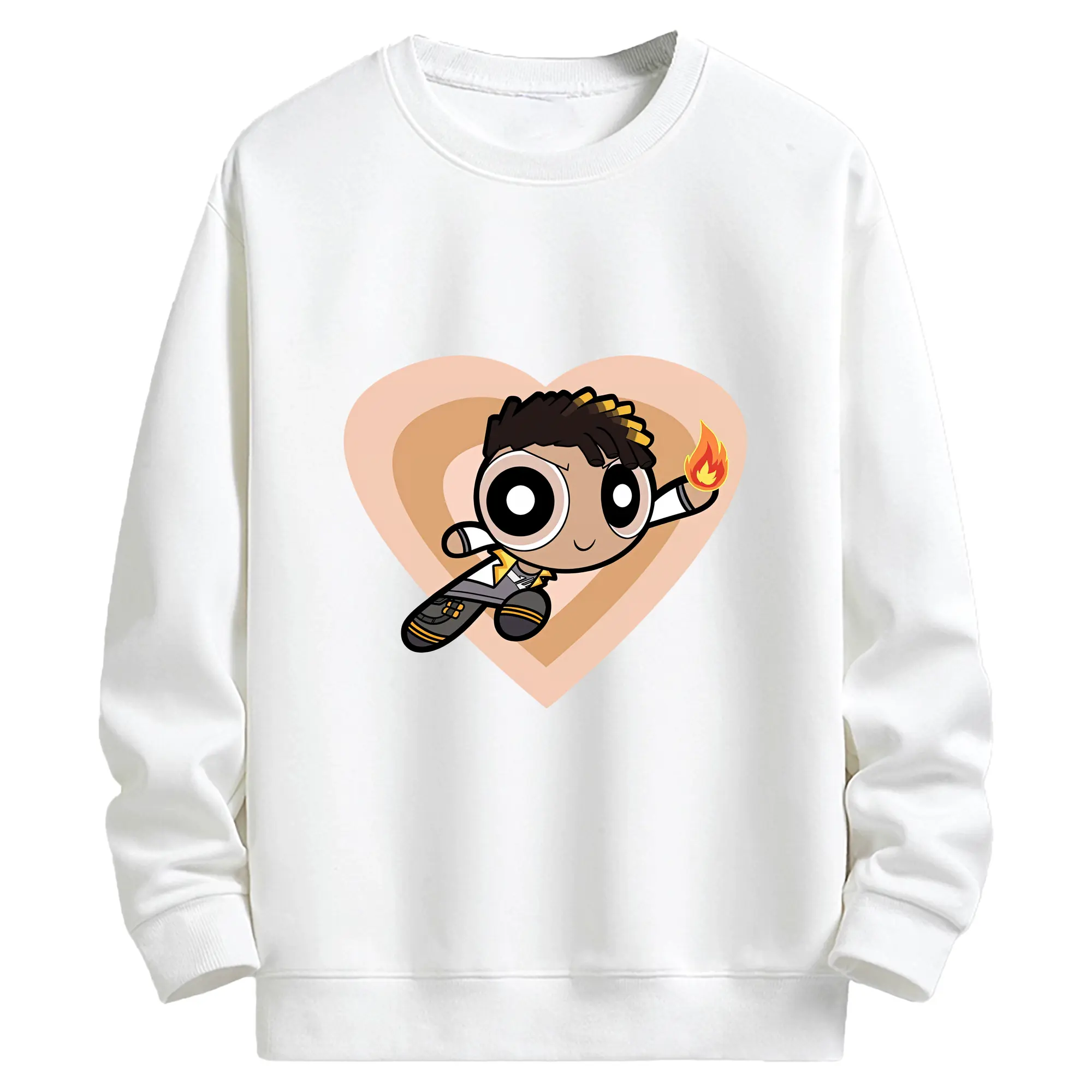 VALORANT グッズ,フェニックス - キッズ クルーネックスウェットシャツ ・ フロントプリント ・ 綿80％ ポリエステル20％ ・ 快適 通学 スポーツ 日常使い お散歩用