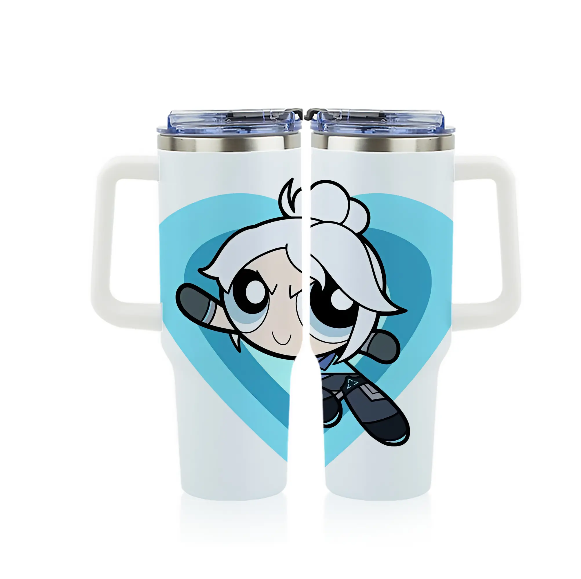 VALORANT グッズ,ジェット - 1200mL フルプリント車用タンブラー ・ 304ステンレス 内側 ・ 201ステンレス 外側 ・ 保温 保冷 ・ 通勤 ドライブ アウトドア用