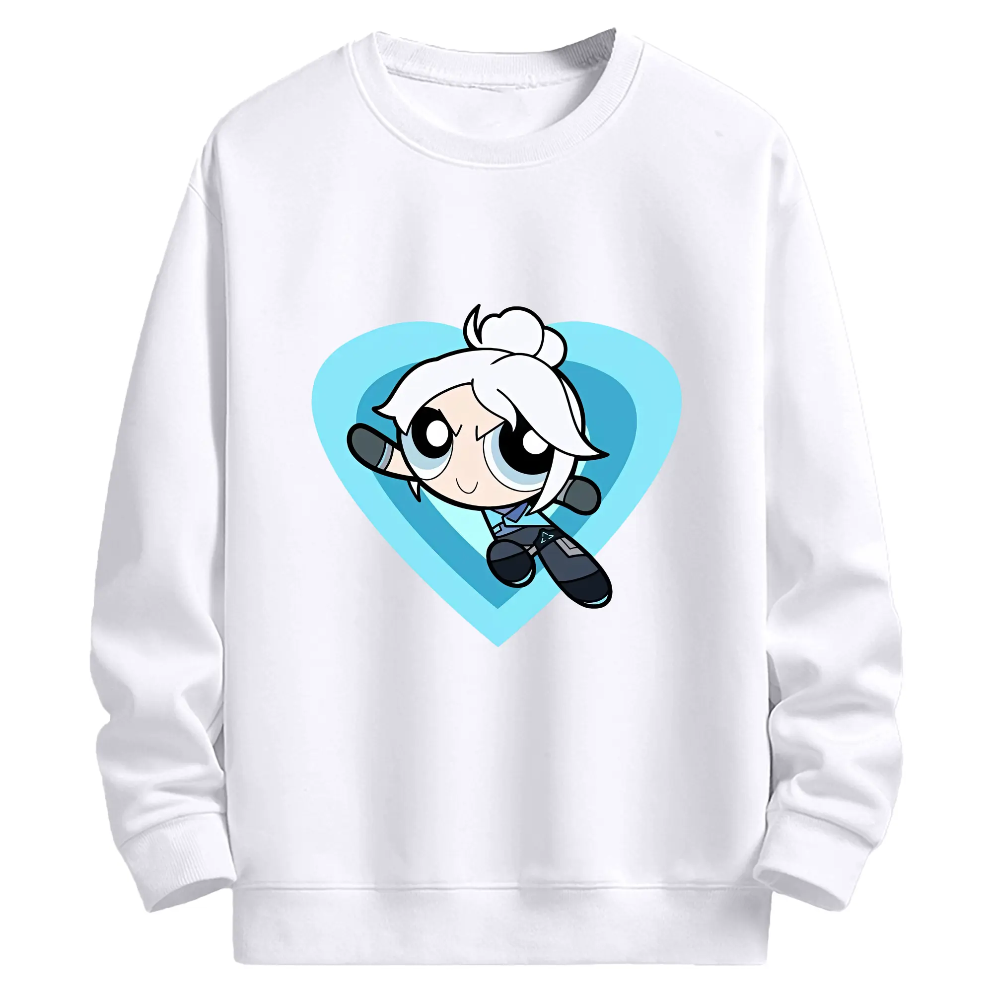 VALORANT グッズ,ジェット - 高品質 クルーネック スウェット ・ コットン59％ ポリエステル41％ ・ ユニセックス 長袖 トレーナー ・ カジュアル デイリー スポーツ 散歩用