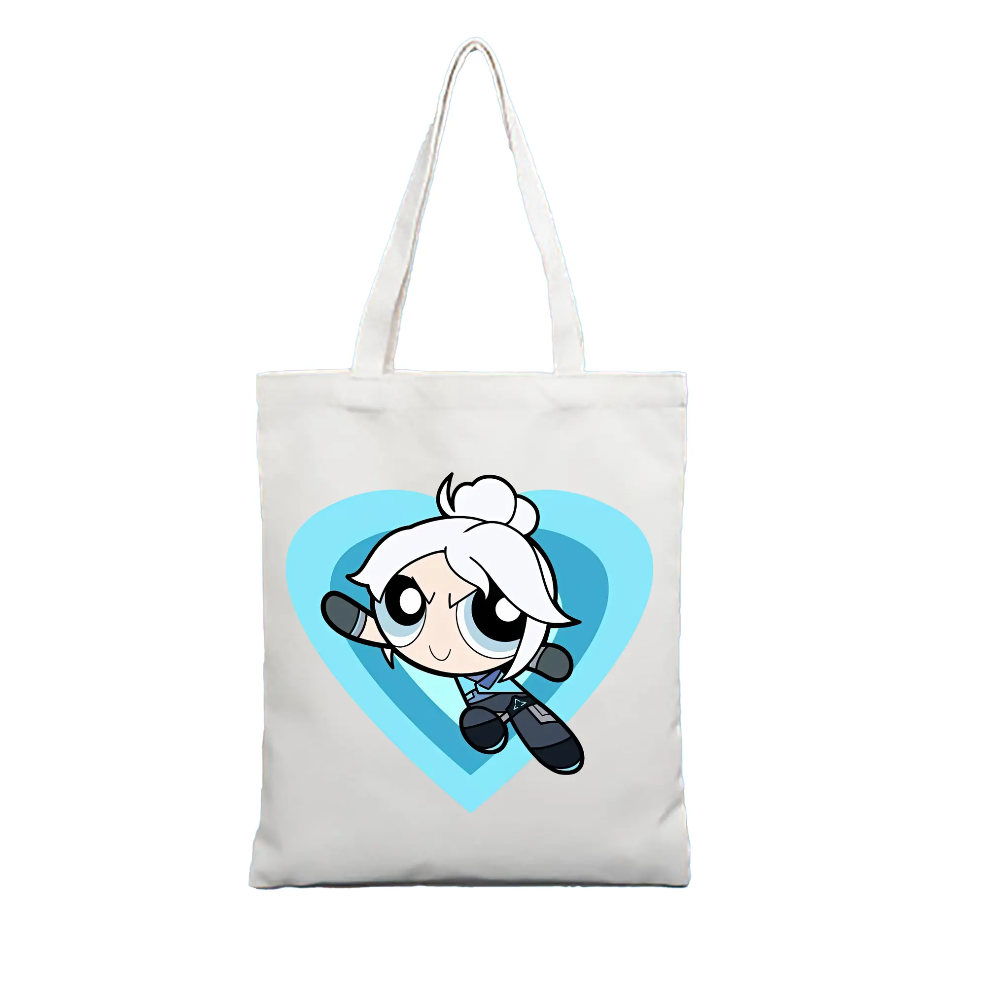 VALORANT グッズ,ジェット - 縦型キャンバス手提げバッグ（トートバッグ） ・ キャンバス素材 ・ ショッピング用 ・ 軽量 丈夫 お手入れ簡単