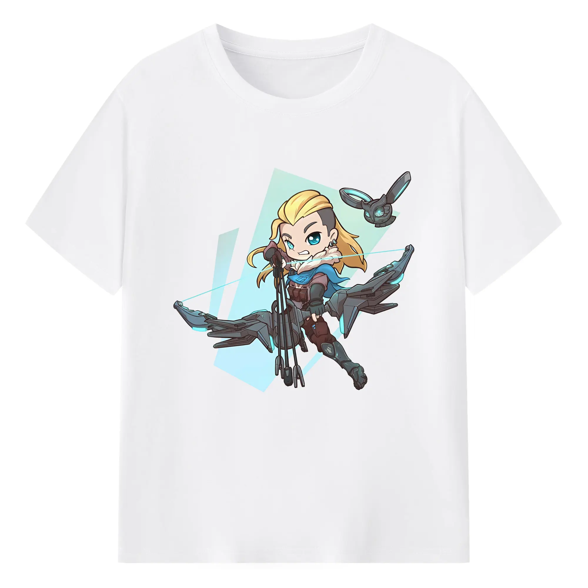 VALORANT グッズ,ソーヴァ - 綿100％ 半袖Tシャツ ・ フロントプリント ・ 快適 通気性 ・ 日常使い 散歩 スポーツ用