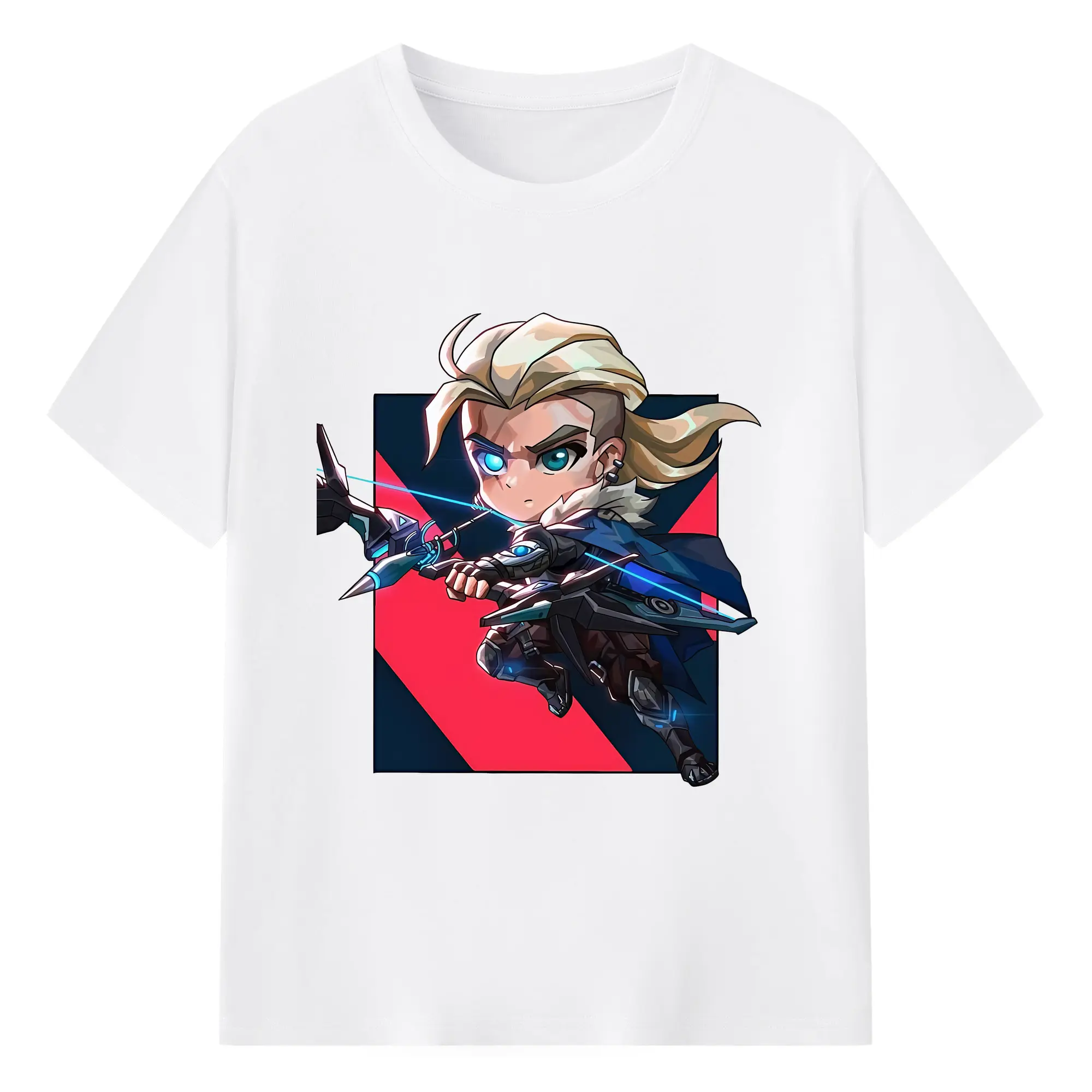 VALORANT グッズ,ソーヴァ - 綿100％ 半袖Tシャツ ・ フロントプリント ・ 快適 通気性 ・ 日常使い 散歩 スポーツ用