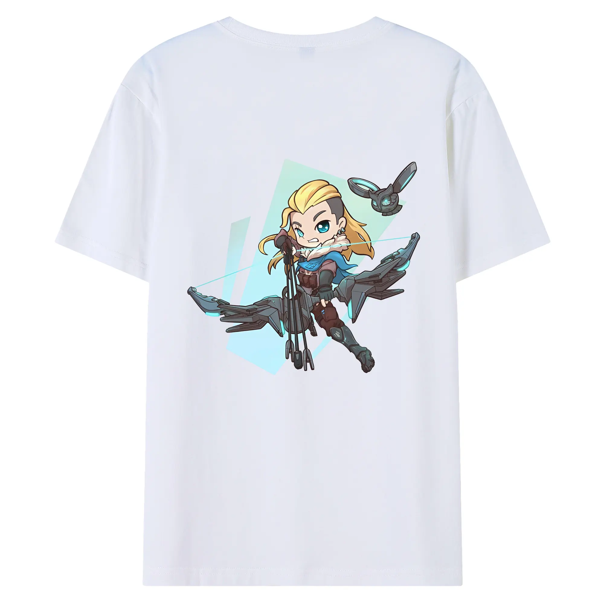 VALORANT グッズ,ソーヴァ - 綿100％ 半袖Tシャツ ・ バックプリント ・ 快適 通気性 ・ 日常使い 散歩 スポーツ用