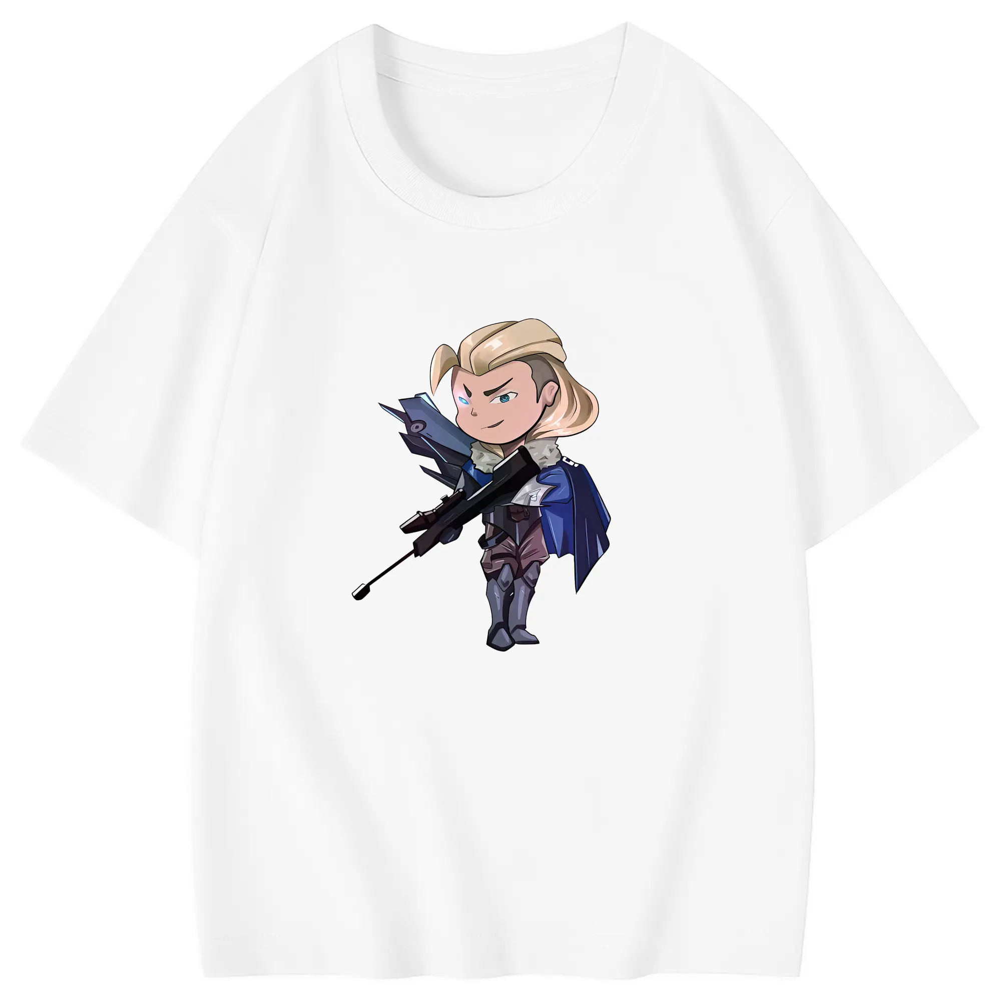 VALORANT グッズ,ソーヴァ - 綿100％ キッズTシャツ ・ フロントプリント ・ 快適 通気性 ・ スポーツ カジュアル 散歩用