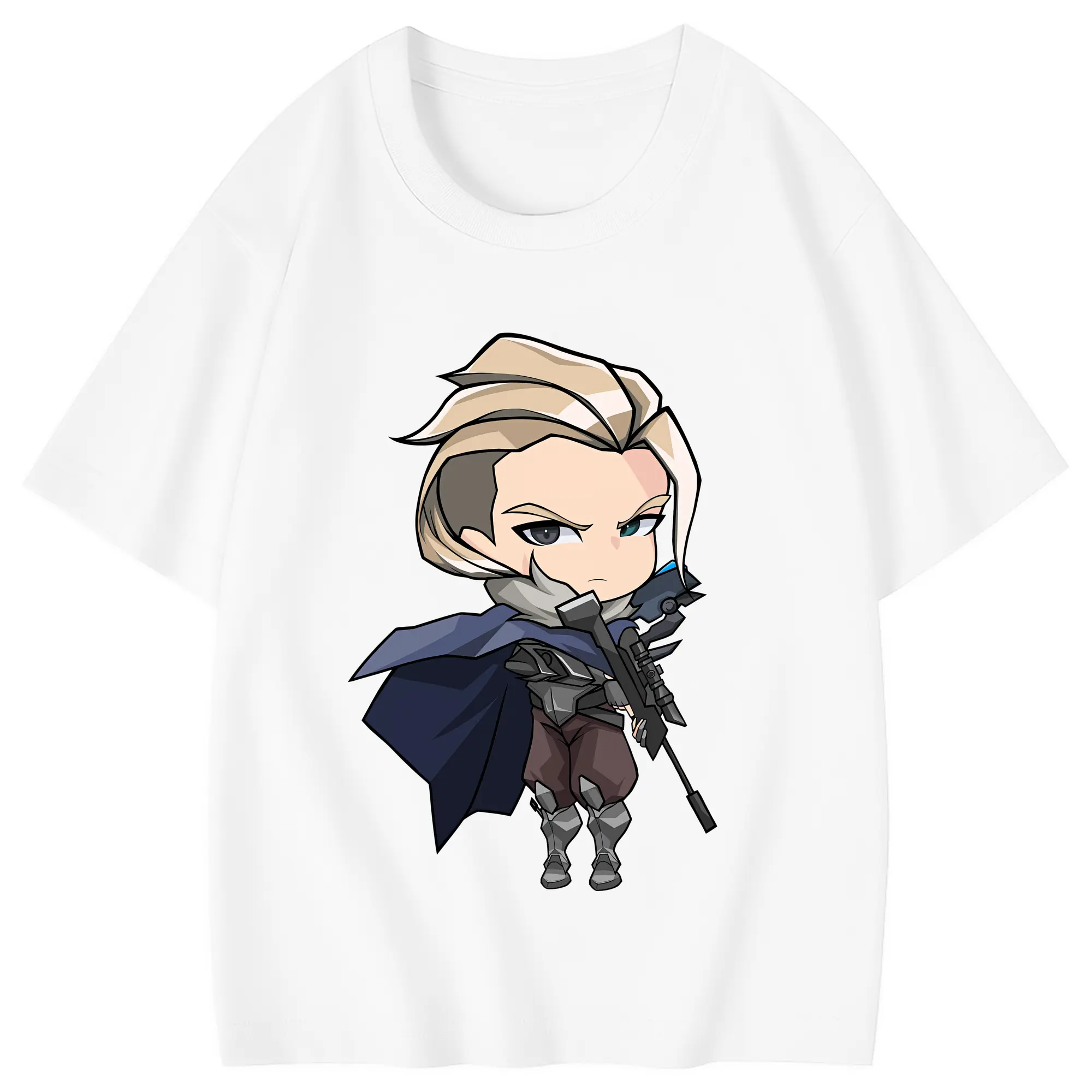 VALORANT グッズ,ソーヴァ - 綿100％ キッズTシャツ ・ フロントプリント ・ 快適 通気性 ・ スポーツ カジュアル 散歩用