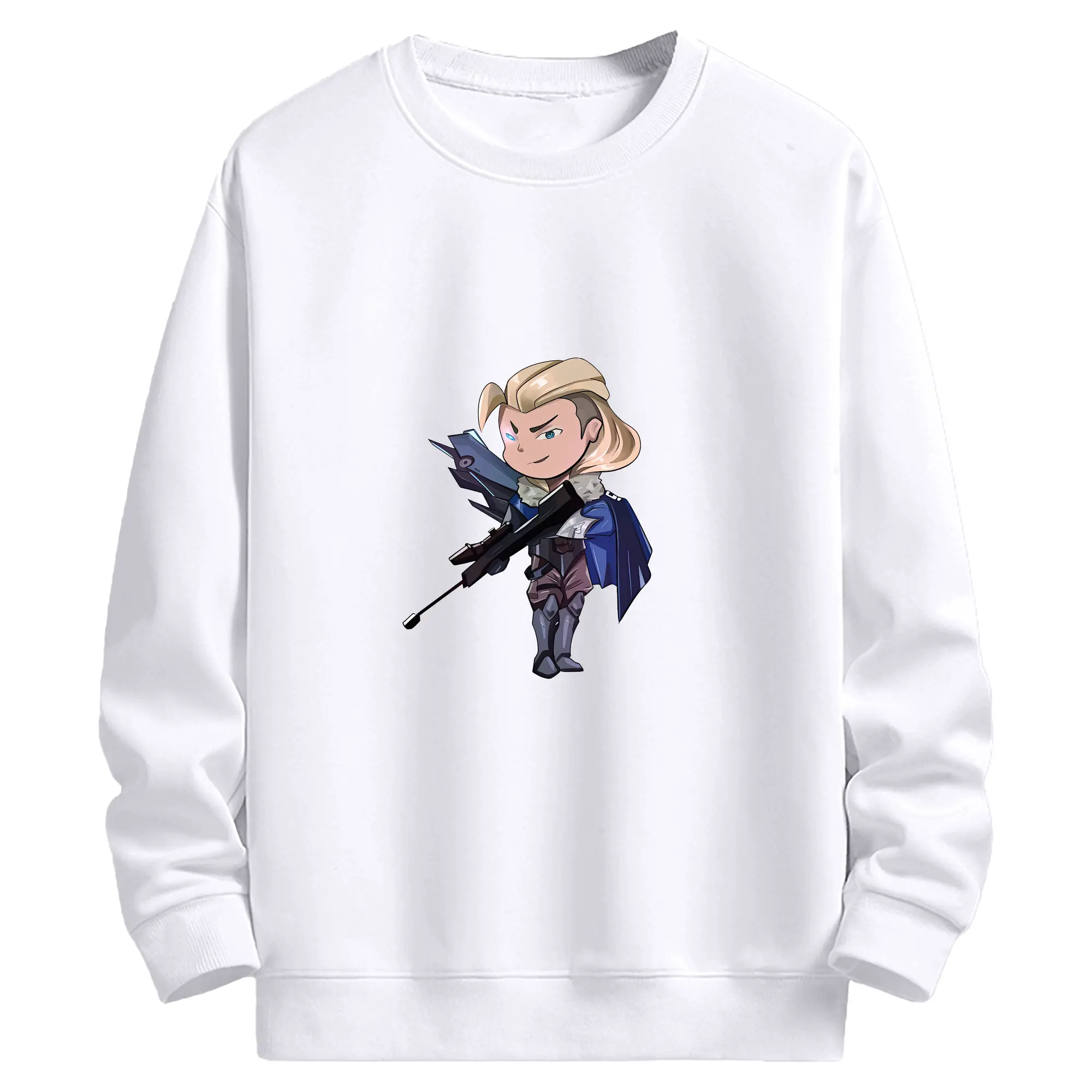 VALORANT グッズ,ソーヴァ - 高品質 クルーネック スウェット ・ コットン59％ ポリエステル41％ ・ ユニセックス 長袖 トレーナー ・ カジュアル デイリー スポーツ 散歩用