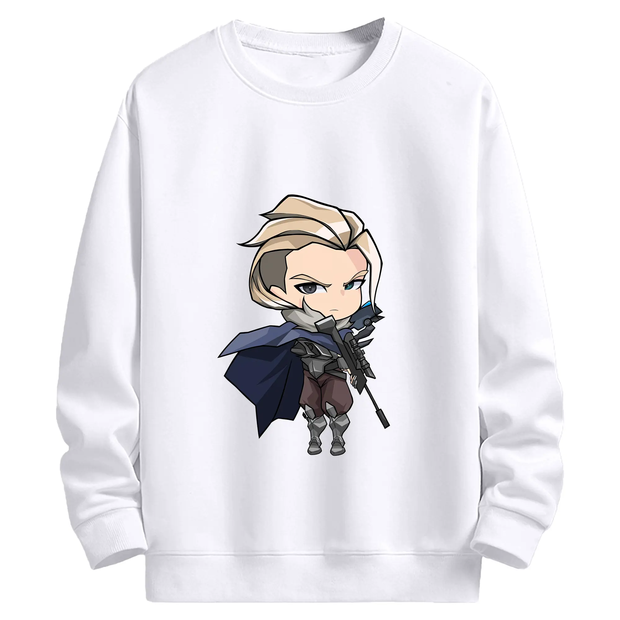 VALORANT グッズ,ソーヴァ - 高品質 クルーネック スウェット ・ コットン59％ ポリエステル41％ ・ ユニセックス 長袖 トレーナー ・ カジュアル デイリー スポーツ 散歩用