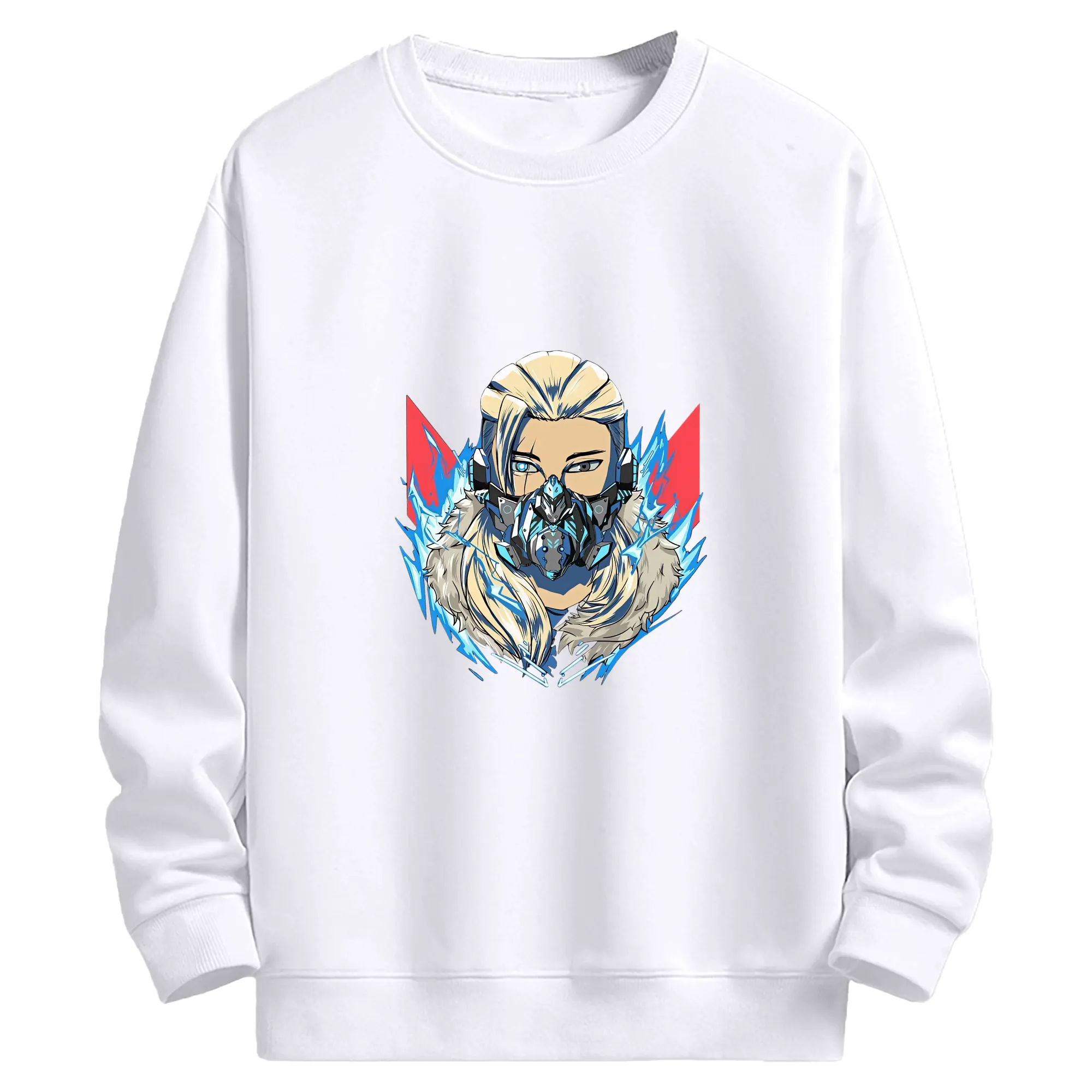 VALORANT グッズ,ソーヴァ - 高品質 クルーネック スウェット ・ コットン59％ ポリエステル41％ ・ ユニセックス 長袖 トレーナー ・ カジュアル デイリー スポーツ 散歩用