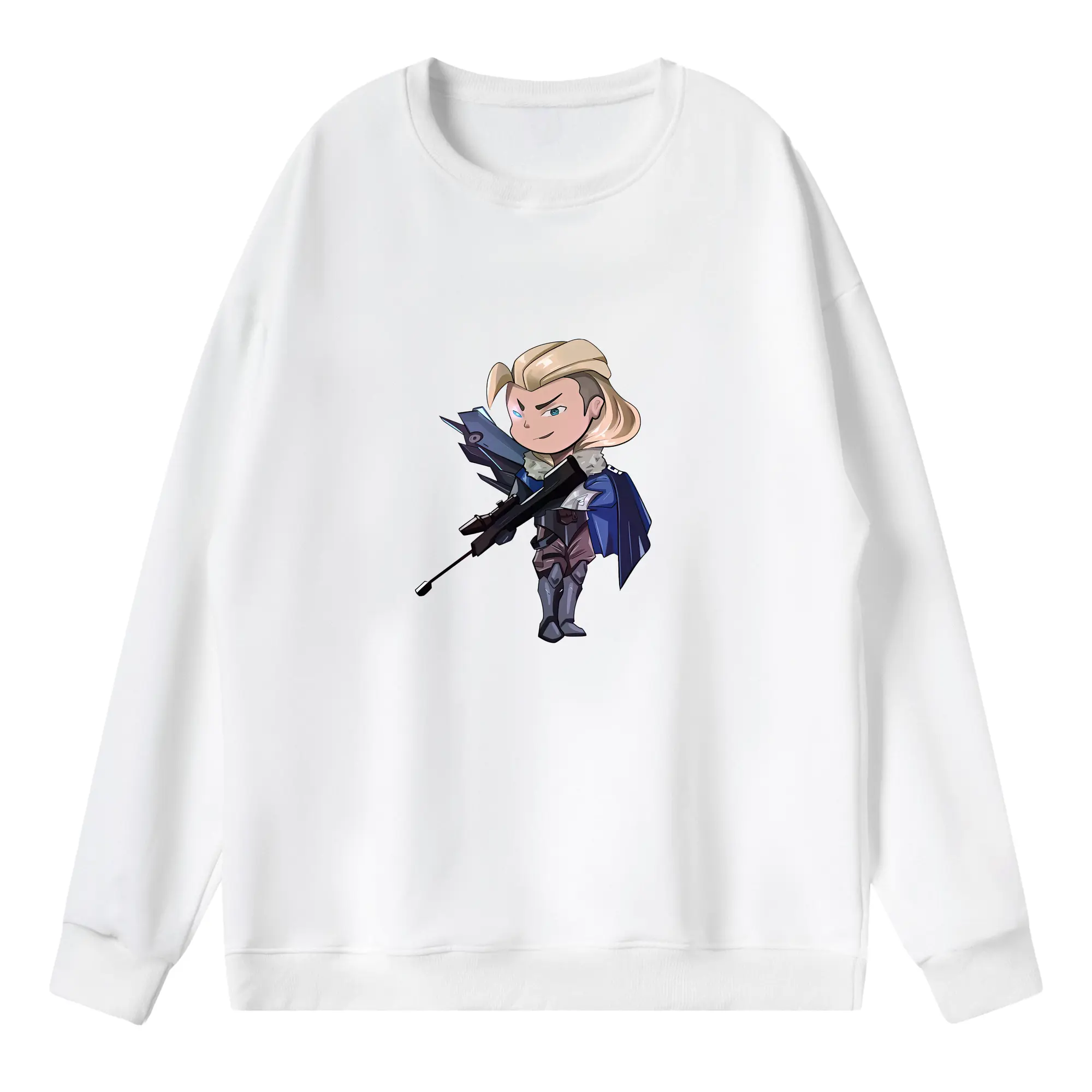 VALORANT グッズ,ソーヴァ - 薄手 クルーネック スウェット 裏毛260g · ポリエステル 春秋向け カジュアル 男女兼用 · トレーナー デイリー スポーツ 散歩に最適