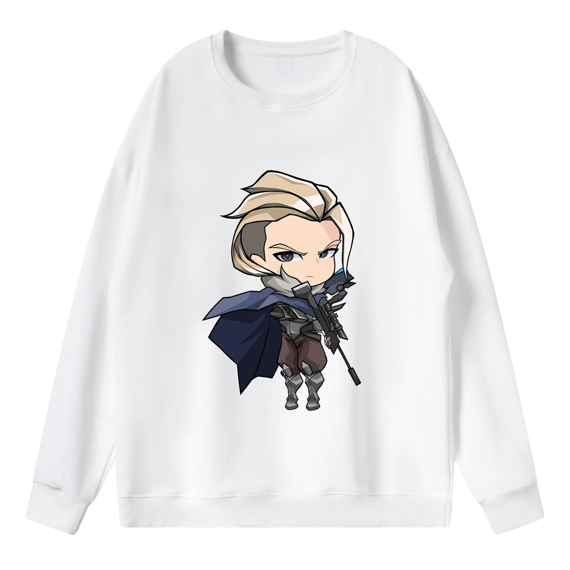 VALORANT グッズ,ソーヴァ - 薄手 クルーネック スウェット 裏毛260g · ポリエステル 春秋向け カジュアル 男女兼用 · トレーナー デイリー スポーツ 散歩に最適