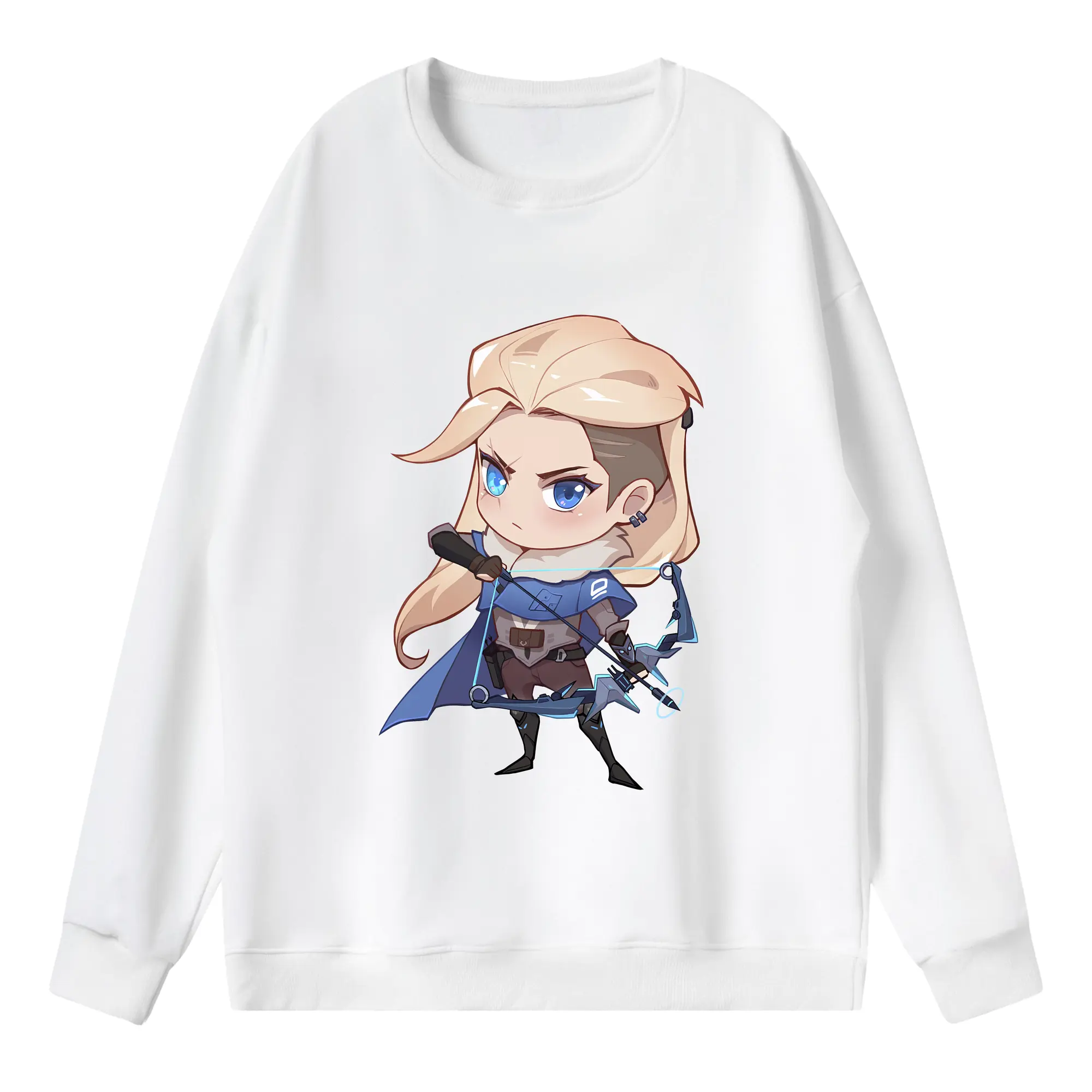 VALORANT グッズ,ソーヴァ - 薄手 クルーネック スウェット 裏毛260g · ポリエステル 春秋向け カジュアル 男女兼用 · トレーナー デイリー スポーツ 散歩に最適