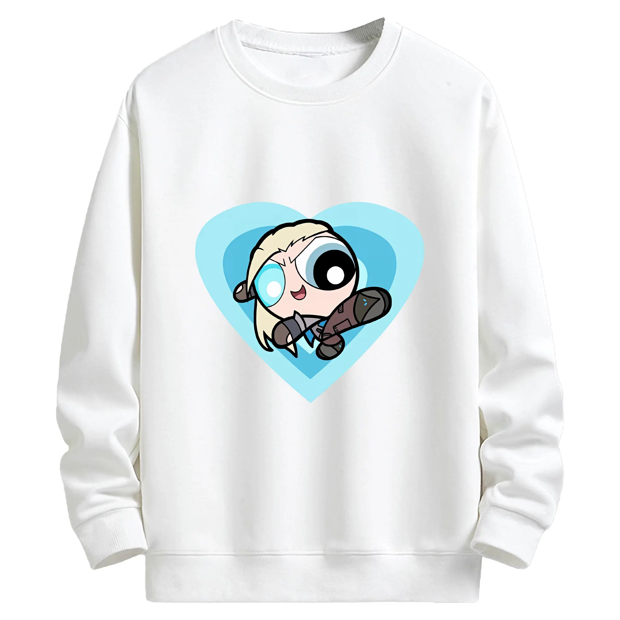 VALORANT グッズ,ソーヴァ - キッズ クルーネックスウェットシャツ ・ フロントプリント ・ 綿80％ ポリエステル20％ ・ 快適 通学 スポーツ 日常使い お散歩用