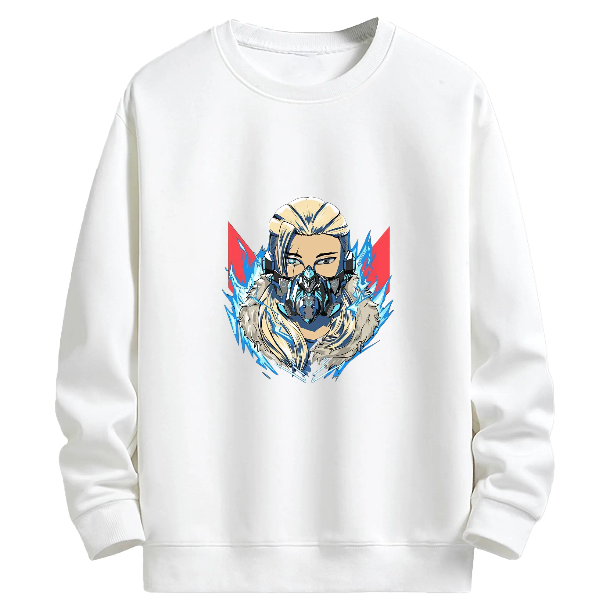 VALORANT グッズ,ソーヴァ - キッズ クルーネックスウェットシャツ ・ フロントプリント ・ 綿80％ ポリエステル20％ ・ 快適 通学 スポーツ 日常使い お散歩用