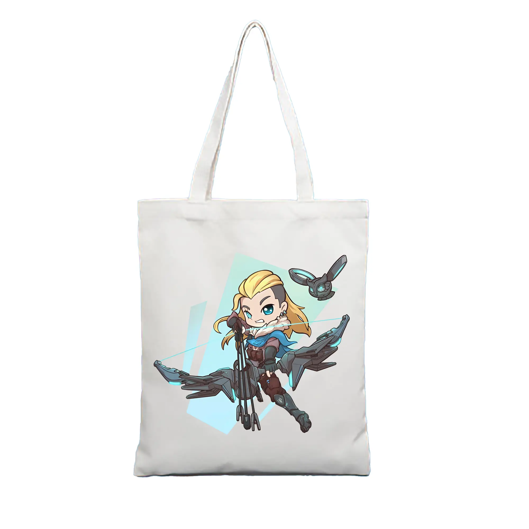 VALORANT グッズ,ソーヴァ - 縦型キャンバス手提げバッグ（トートバッグ） ・ キャンバス素材 ・ ショッピング用 ・ 軽量 丈夫 お手入れ簡単