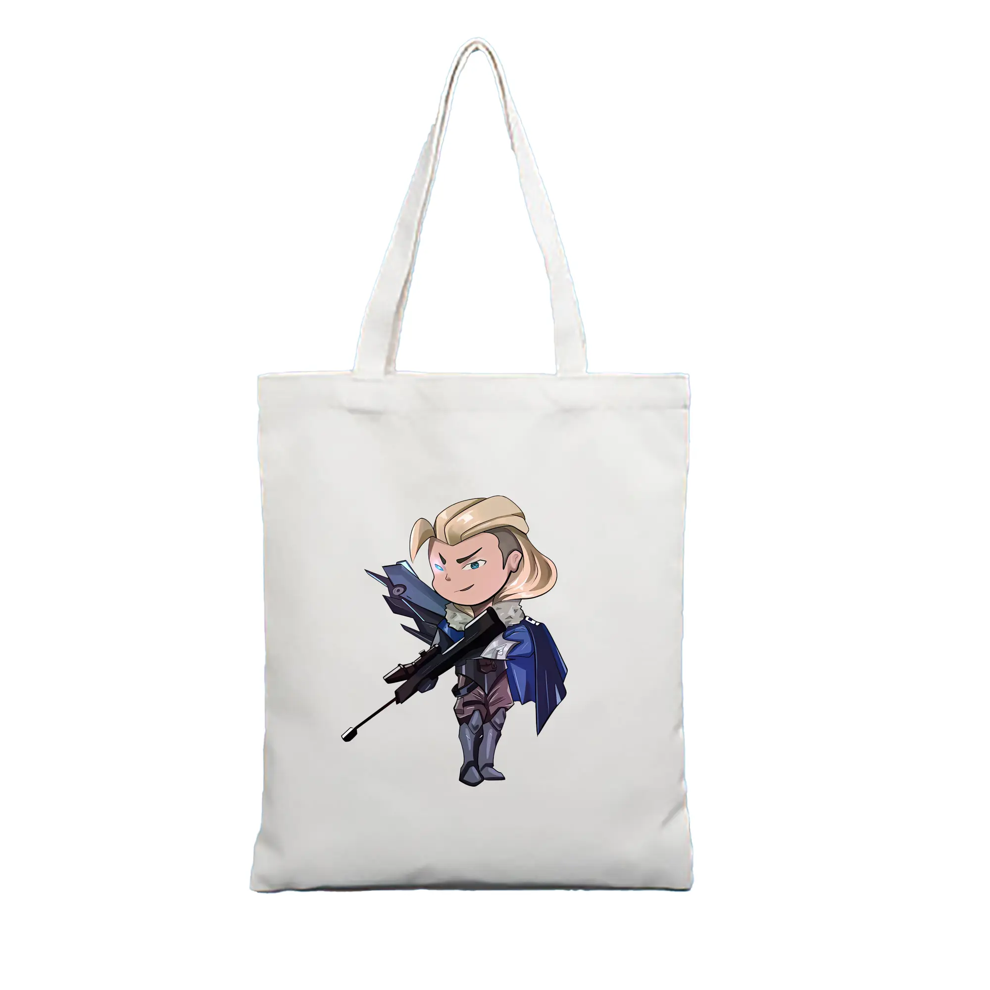 VALORANT グッズ,ソーヴァ - 縦型キャンバス手提げバッグ（トートバッグ） ・ キャンバス素材 ・ ショッピング用 ・ 軽量 丈夫 お手入れ簡単