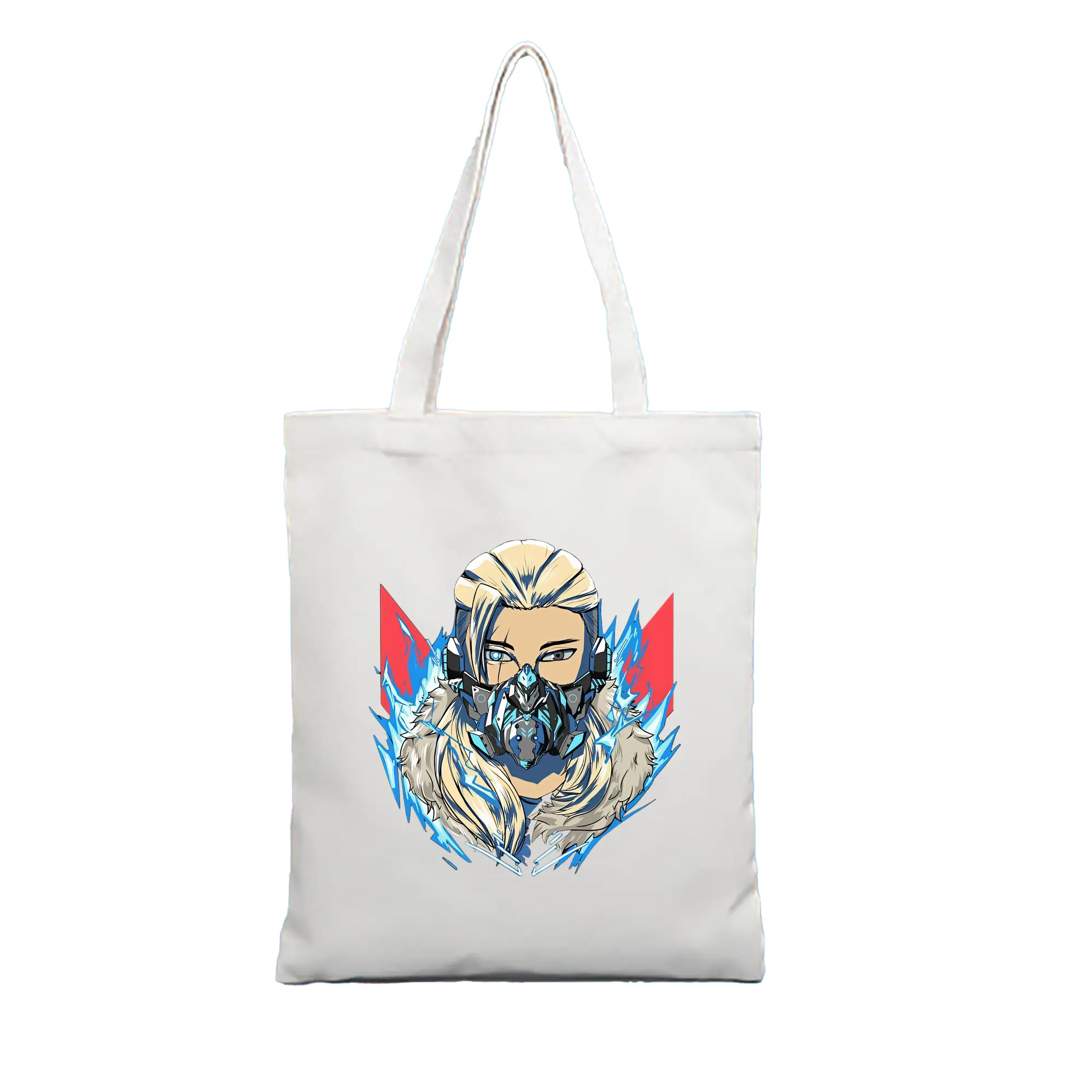 VALORANT グッズ,ソーヴァ - 縦型キャンバス手提げバッグ（トートバッグ） ・ キャンバス素材 ・ ショッピング用 ・ 軽量 丈夫 お手入れ簡単