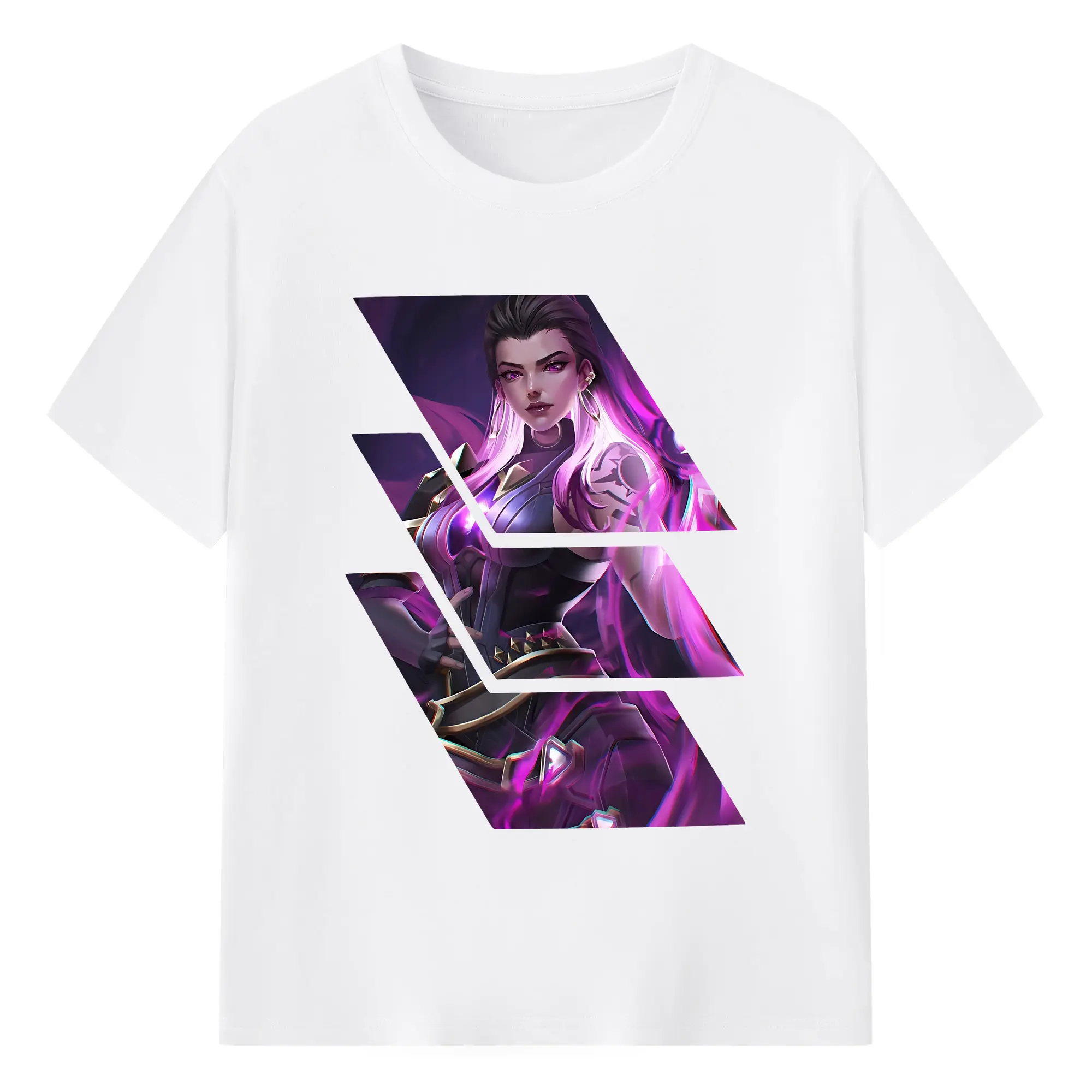 VALORANT グッズ,レイナ - 綿100％ 半袖Tシャツ ・ フロントプリント ・ 快適 通気性 ・ 日常使い 散歩 スポーツ用