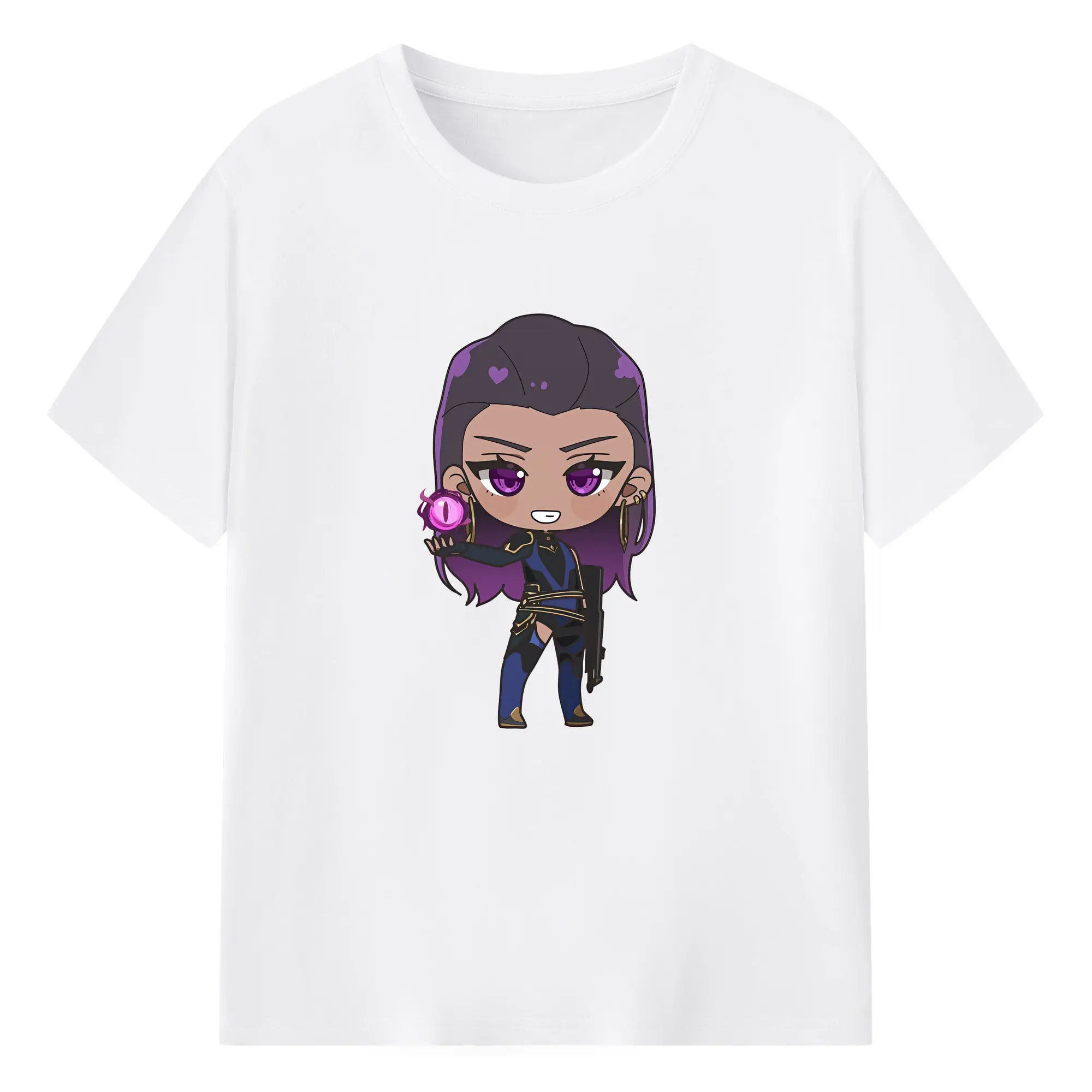 VALORANT グッズ,レイナ - 綿100％ 半袖Tシャツ ・ フロントプリント ・ 快適 通気性 ・ 日常使い 散歩 スポーツ用