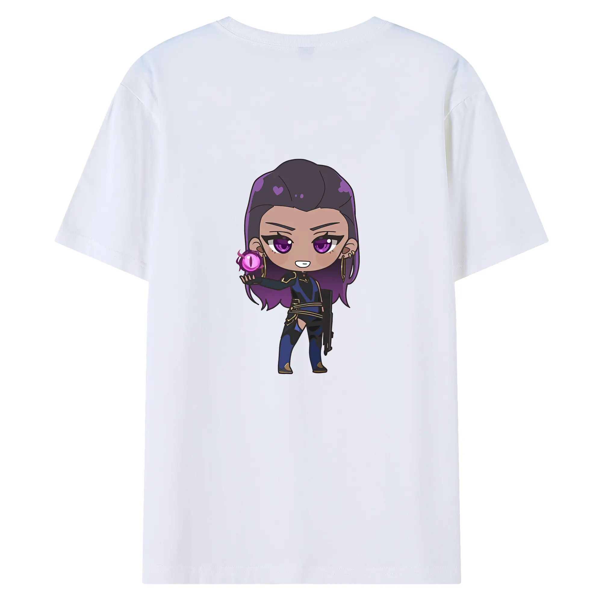 VALORANT グッズ,レイナ - 綿100％ 半袖Tシャツ ・ バックプリント ・ 快適 通気性 ・ 日常使い 散歩 スポーツ用