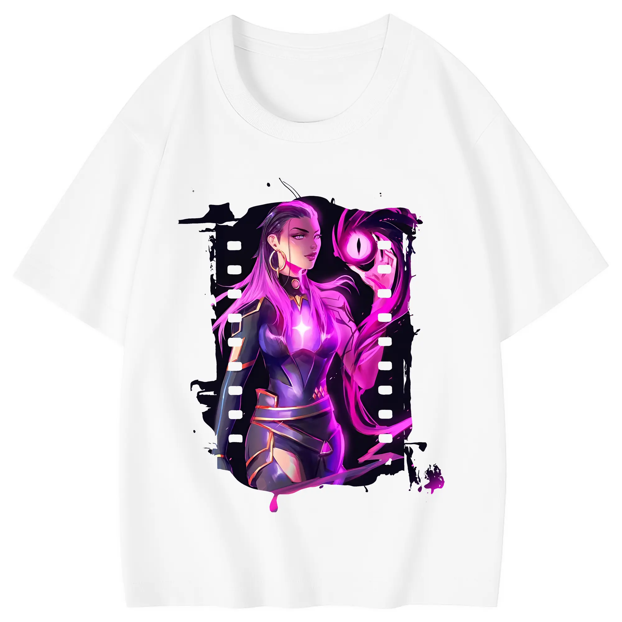 VALORANT グッズ,レイナ - 綿100％ キッズTシャツ ・ フロントプリント ・ 快適 通気性 ・ スポーツ カジュアル 散歩用