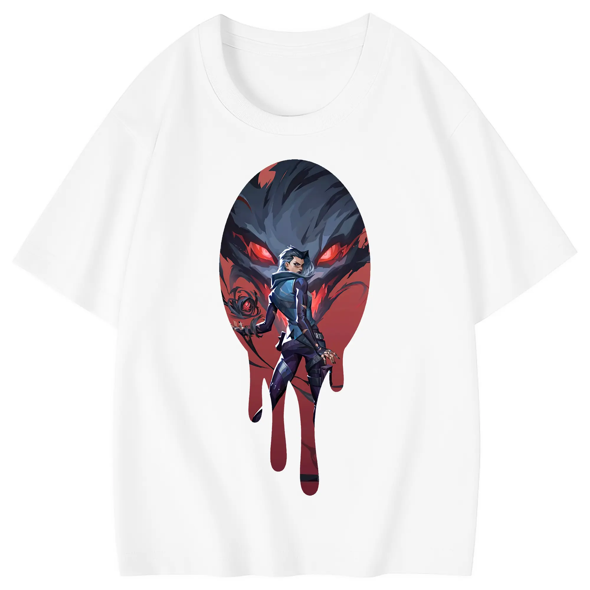 VALORANT グッズ,レイナ - 綿100％ キッズTシャツ ・ フロントプリント ・ 快適 通気性 ・ スポーツ カジュアル 散歩用