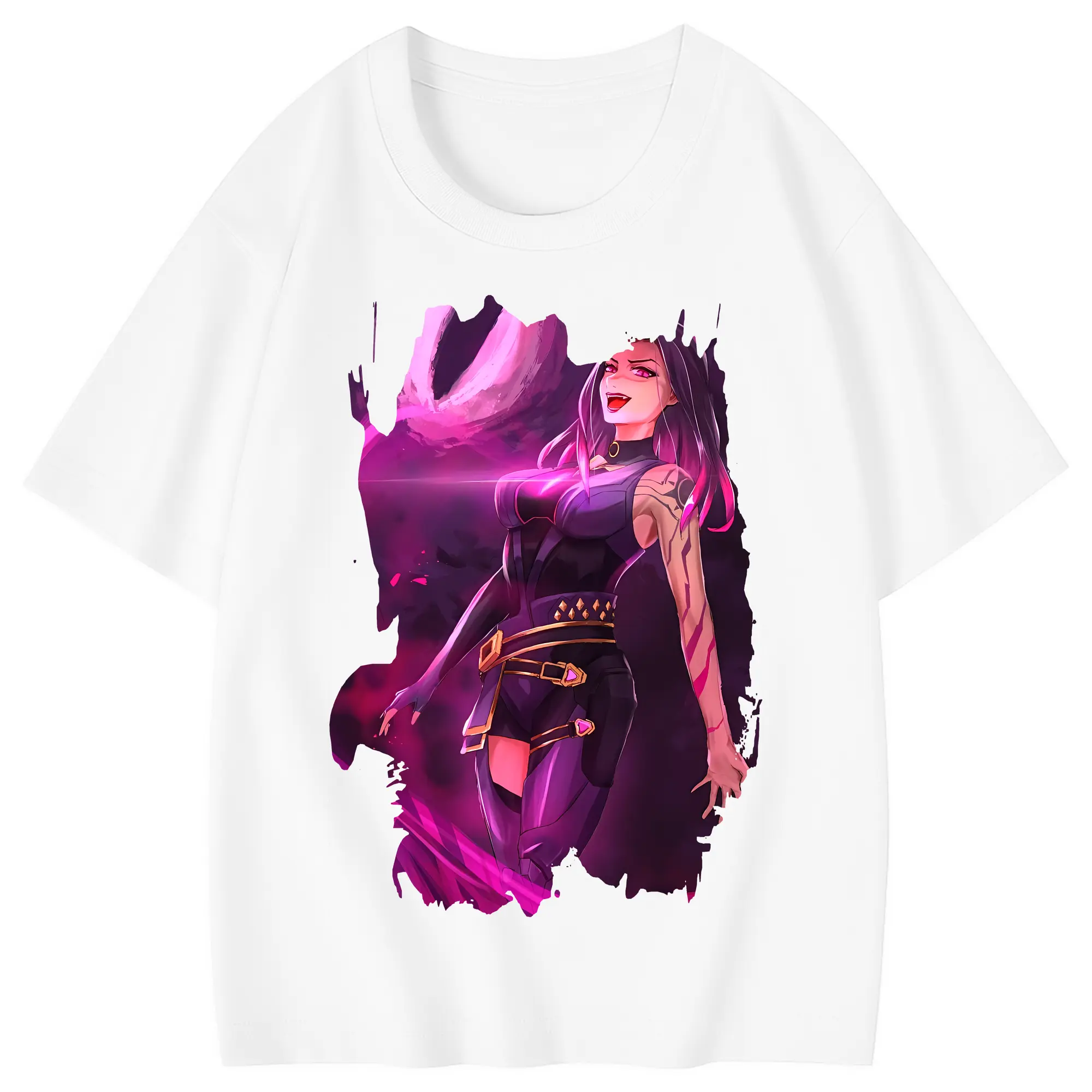 VALORANT グッズ,レイナ - 綿100％ キッズTシャツ ・ フロントプリント ・ 快適 通気性 ・ スポーツ カジュアル 散歩用