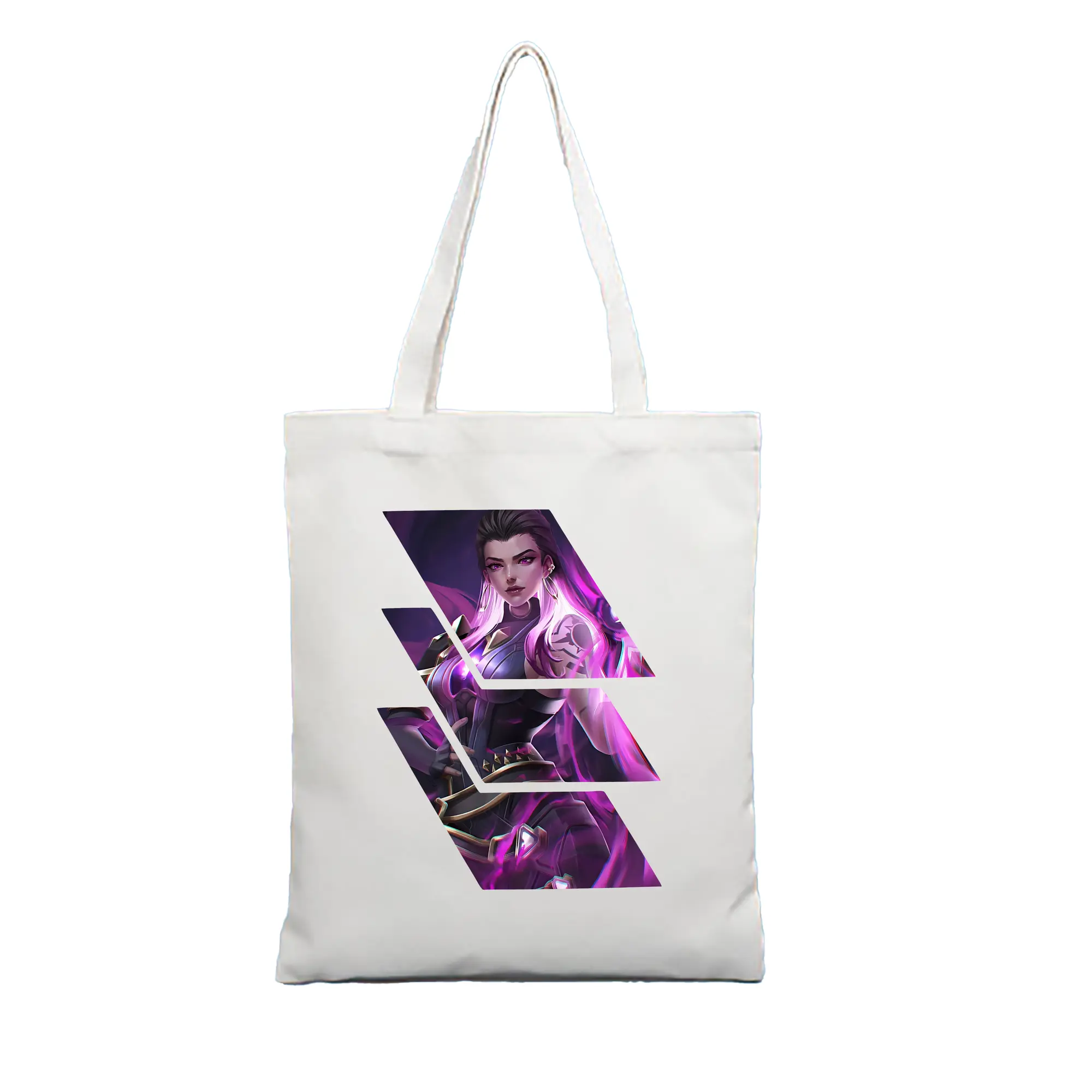 VALORANT グッズ,レイナ - 縦型キャンバス手提げバッグ（トートバッグ） ・ キャンバス素材 ・ ショッピング用 ・ 軽量 丈夫 お手入れ簡単