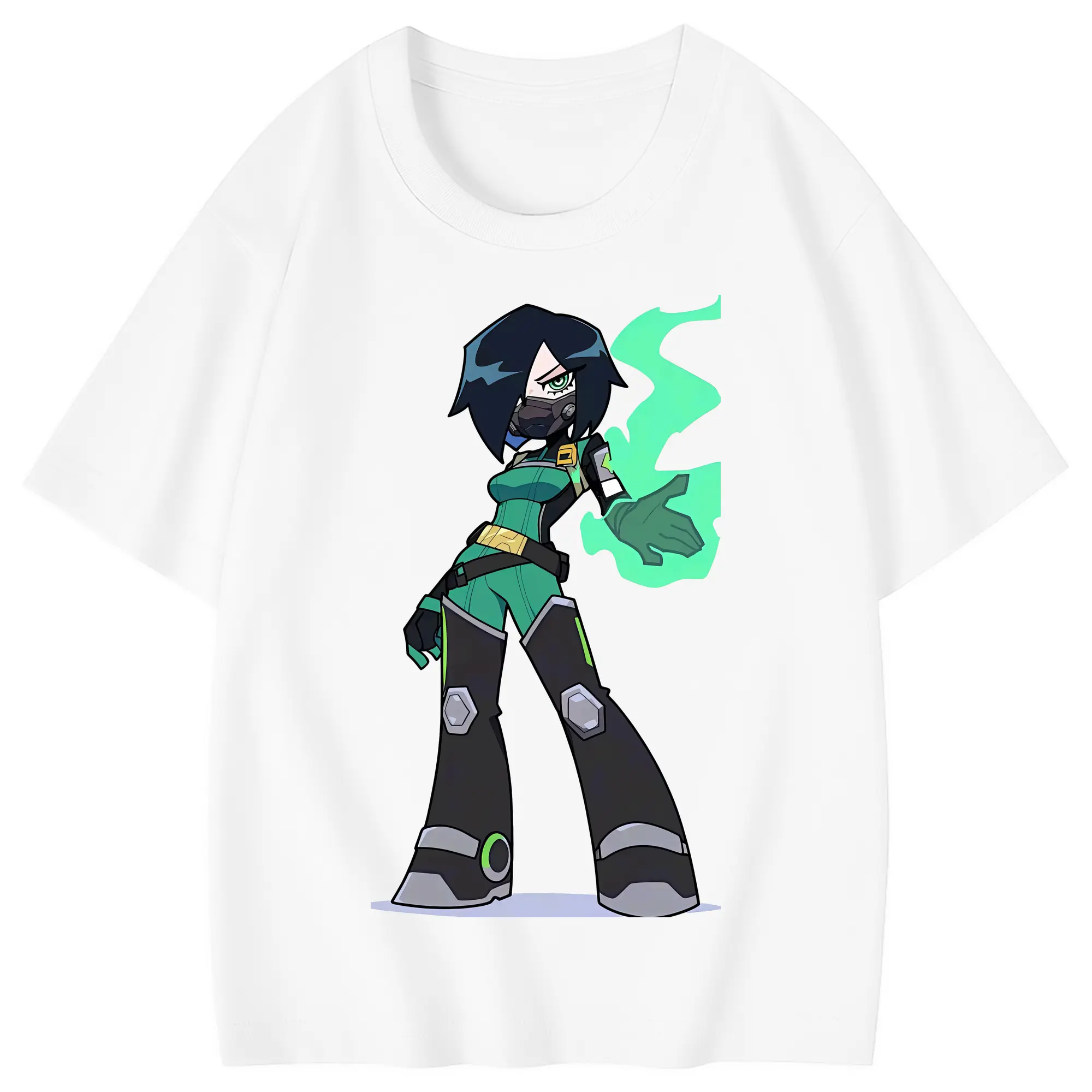 VALORANT グッズ,ヴァイパー - 綿100％ キッズTシャツ ・ フロントプリント ・ 快適 通気性 ・ スポーツ カジュアル 散歩用