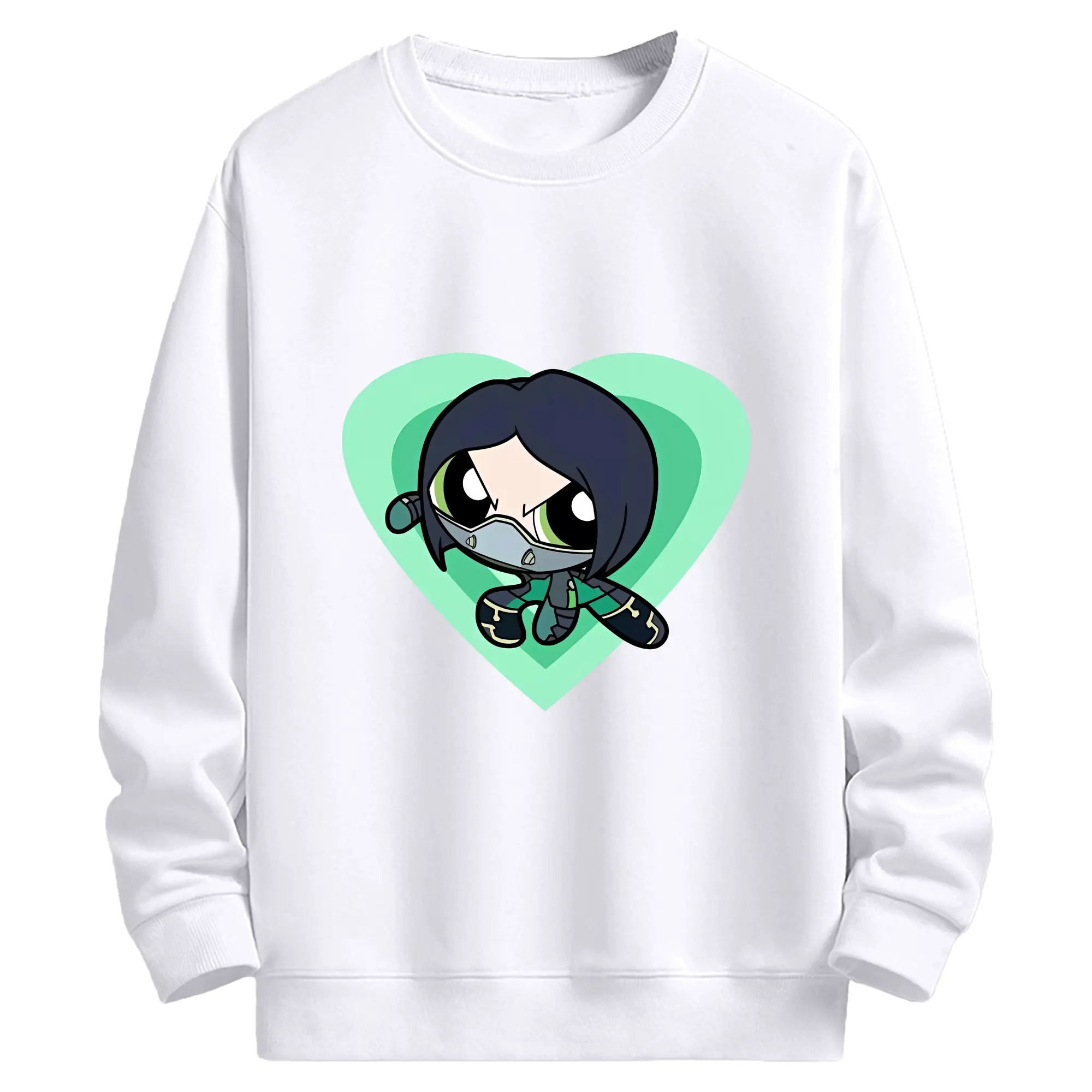 VALORANT グッズ,ヴァイパー - 高品質 クルーネック スウェット ・ コットン59％ ポリエステル41％ ・ ユニセックス 長袖 トレーナー ・ カジュアル デイリー スポーツ 散歩用